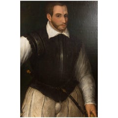 Oil on Canvas of a Spanish Soldier