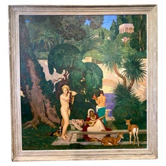 Óleo sobre lienzo de "Betsabé" de Émile Aubry