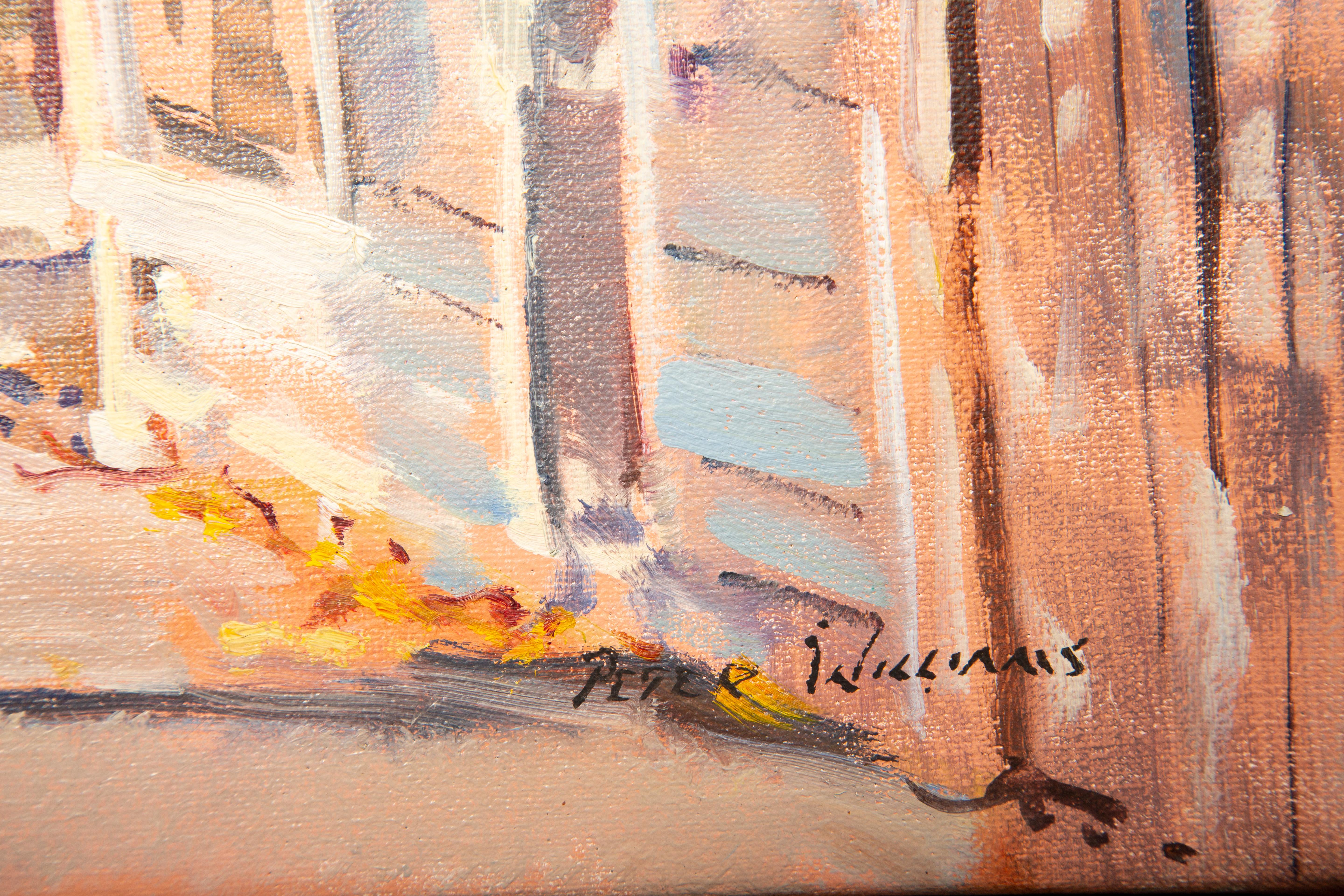 Óleo sobre lienzo de Millbrook por Peter Williams siglo XX en venta