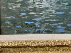 Óleo sobre lienzo de Venecia de F.D. Campo