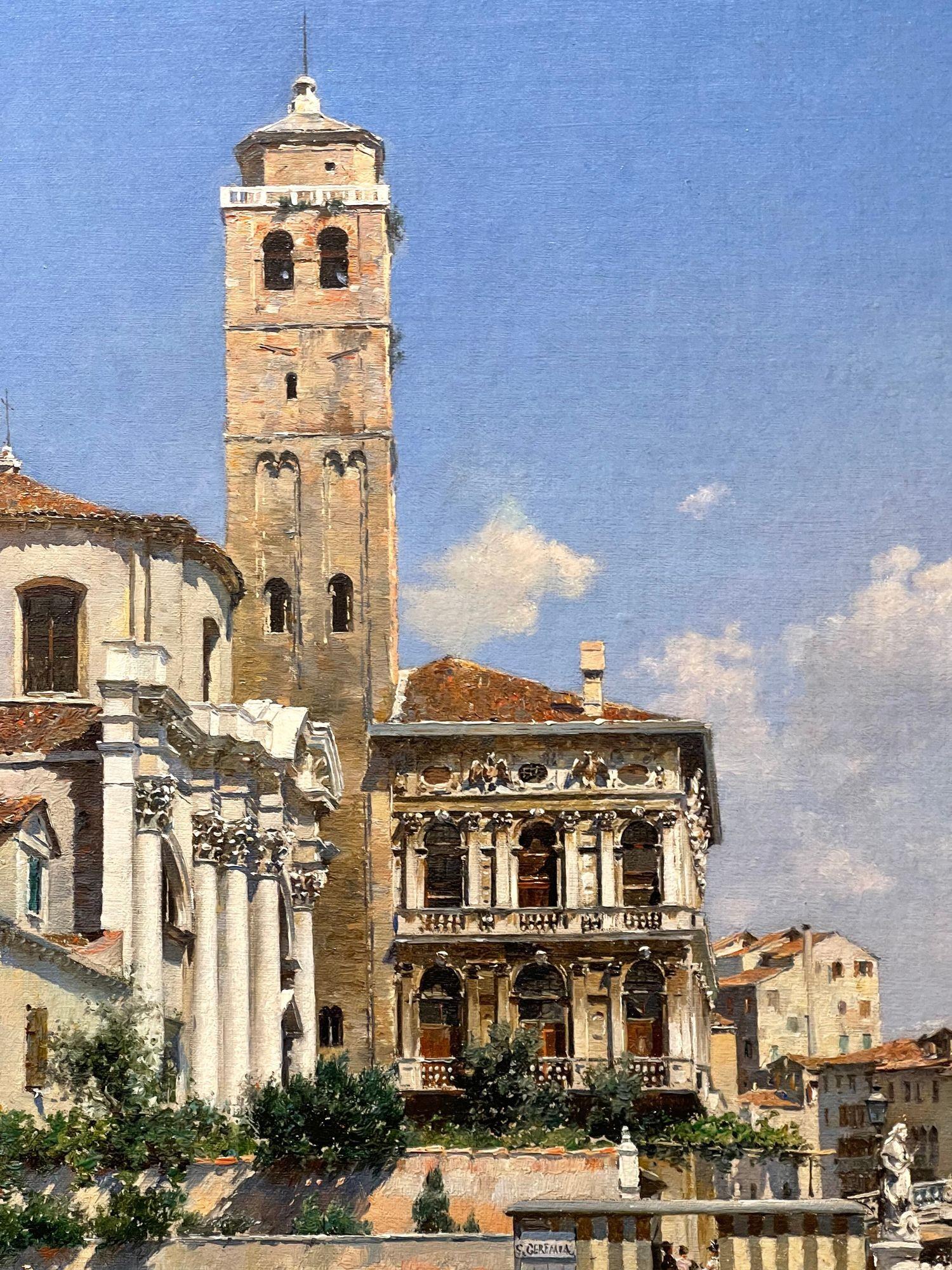 Oil on canvas of Venice by F.D. Campo (Handbemalt) im Angebot