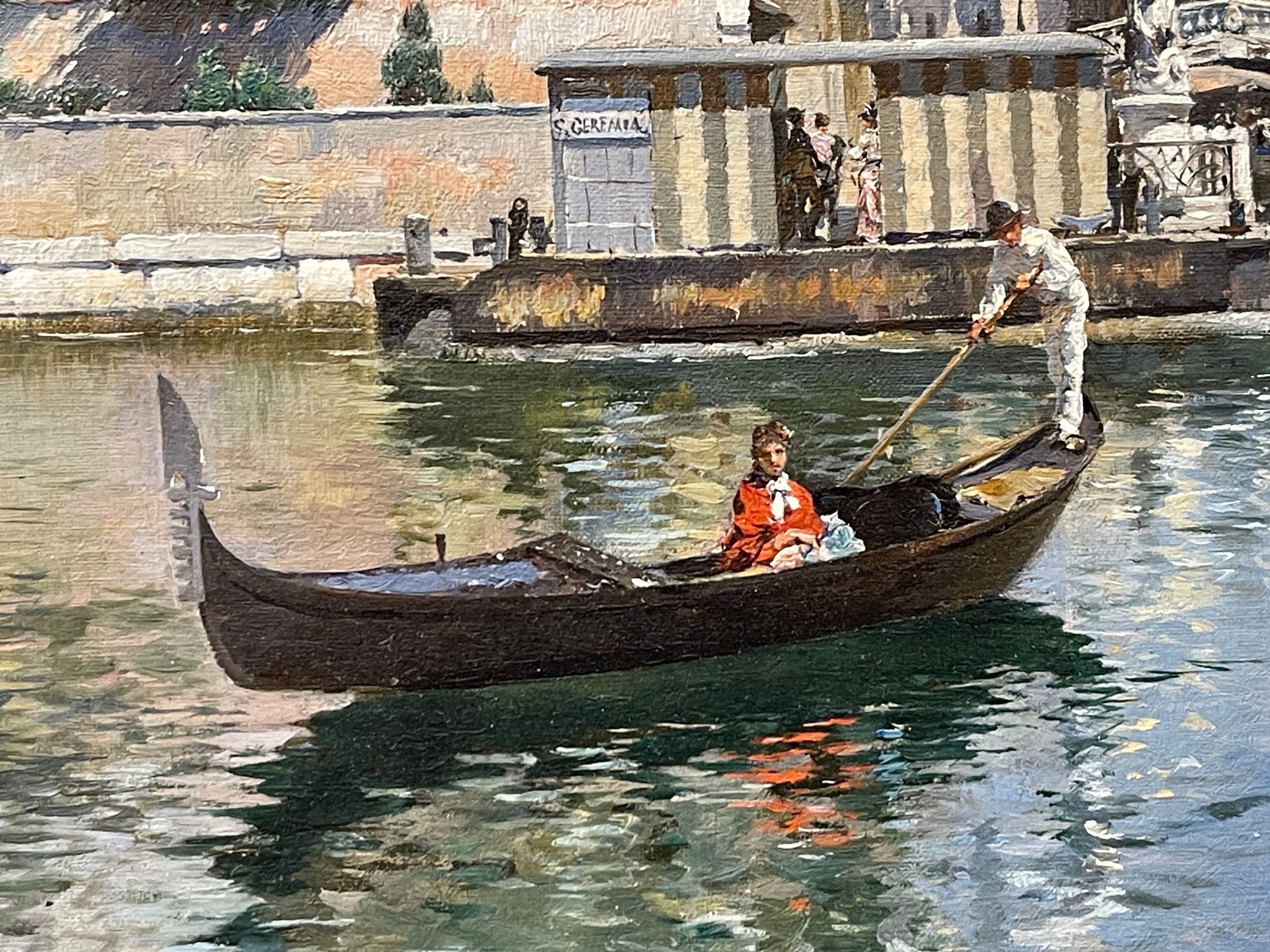 Oil on canvas of Venice by F.D. Campo im Zustand „Gut“ im Angebot in Brighton, Sussex