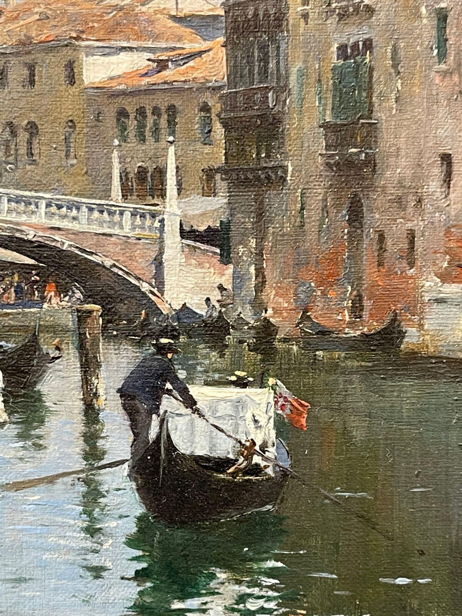 Oil on canvas of Venice by F.D. Campo (19. Jahrhundert) im Angebot