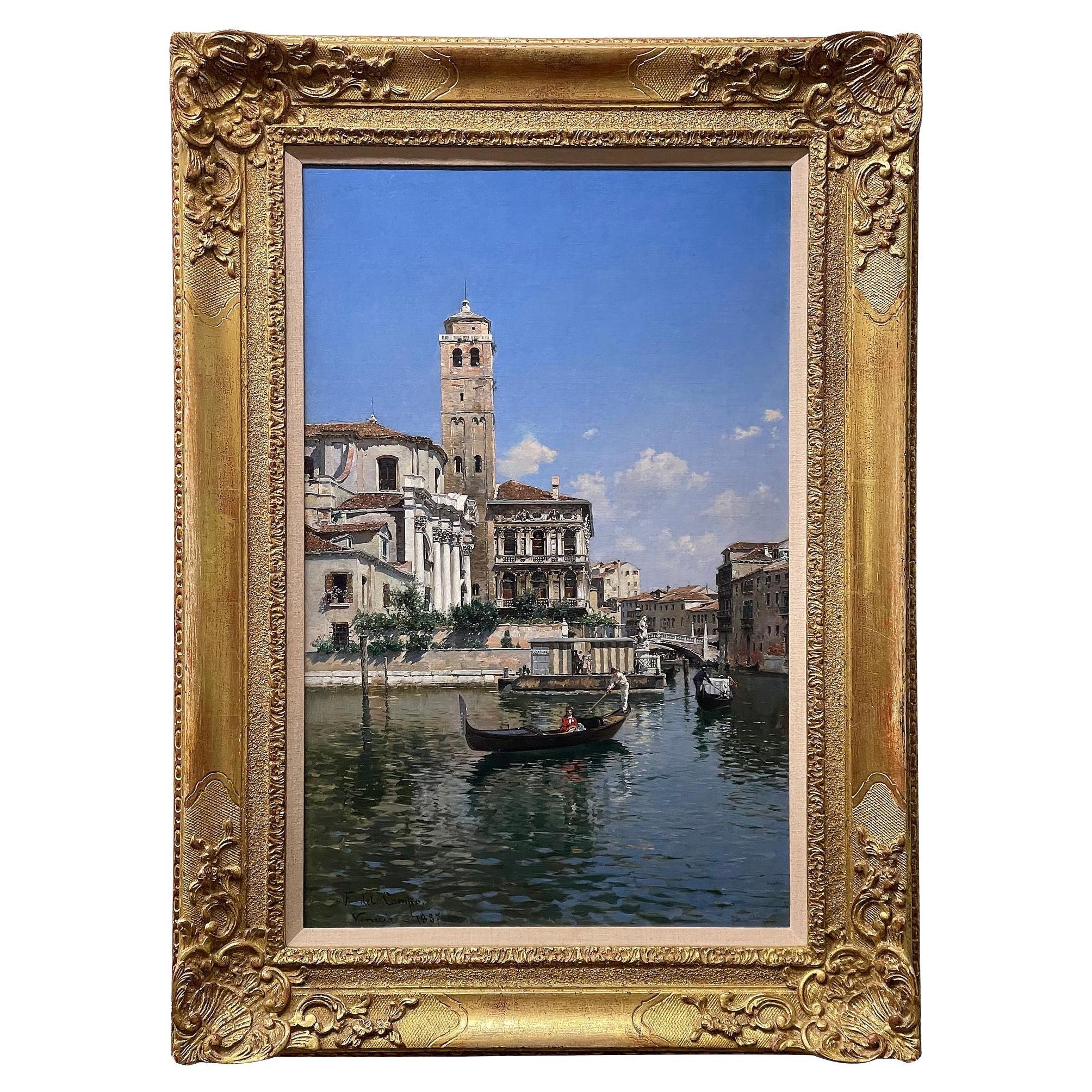 Oil on canvas of Venice by F.D. Campo im Angebot