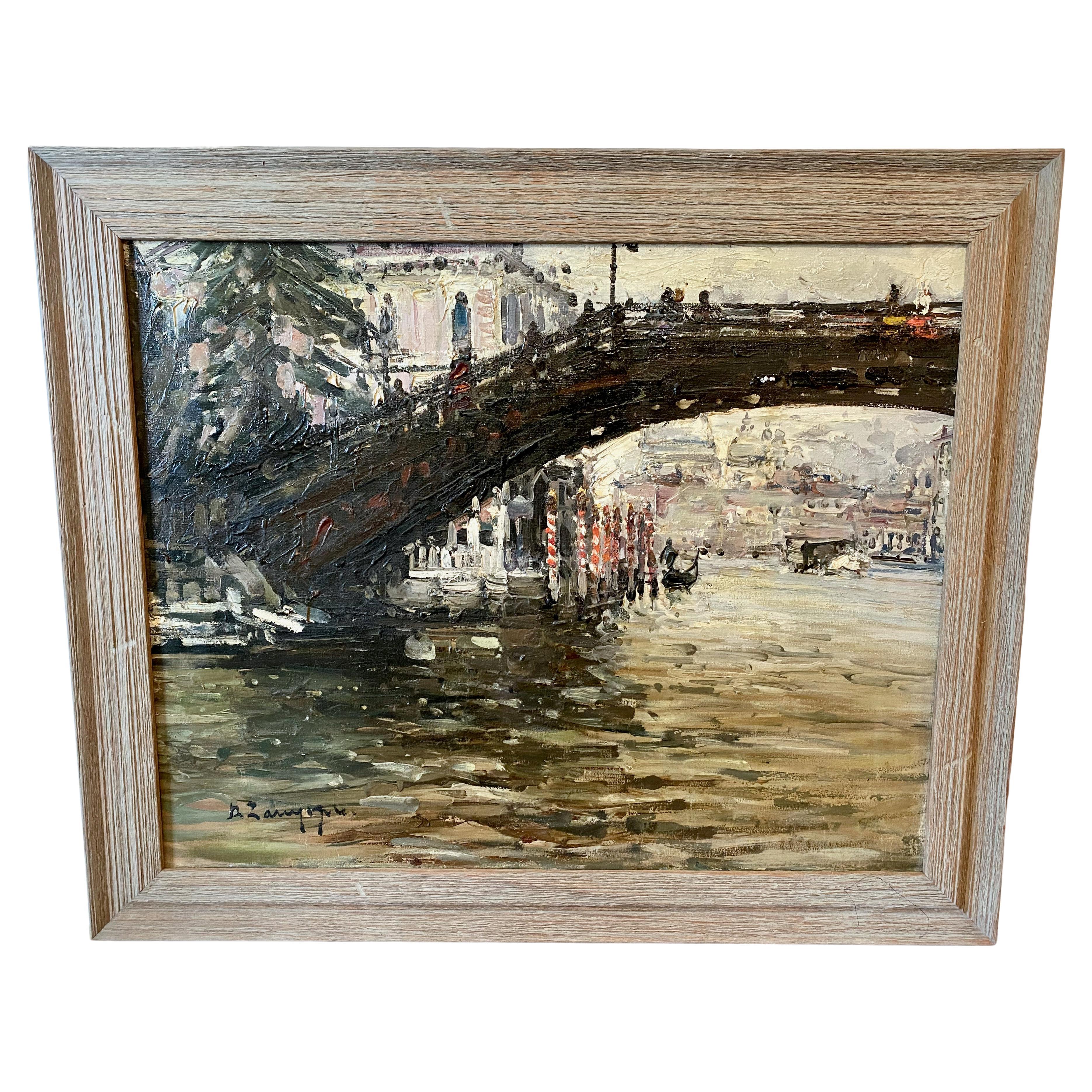 Oil-On-Canvas of Venice, c. 1960s For Sale