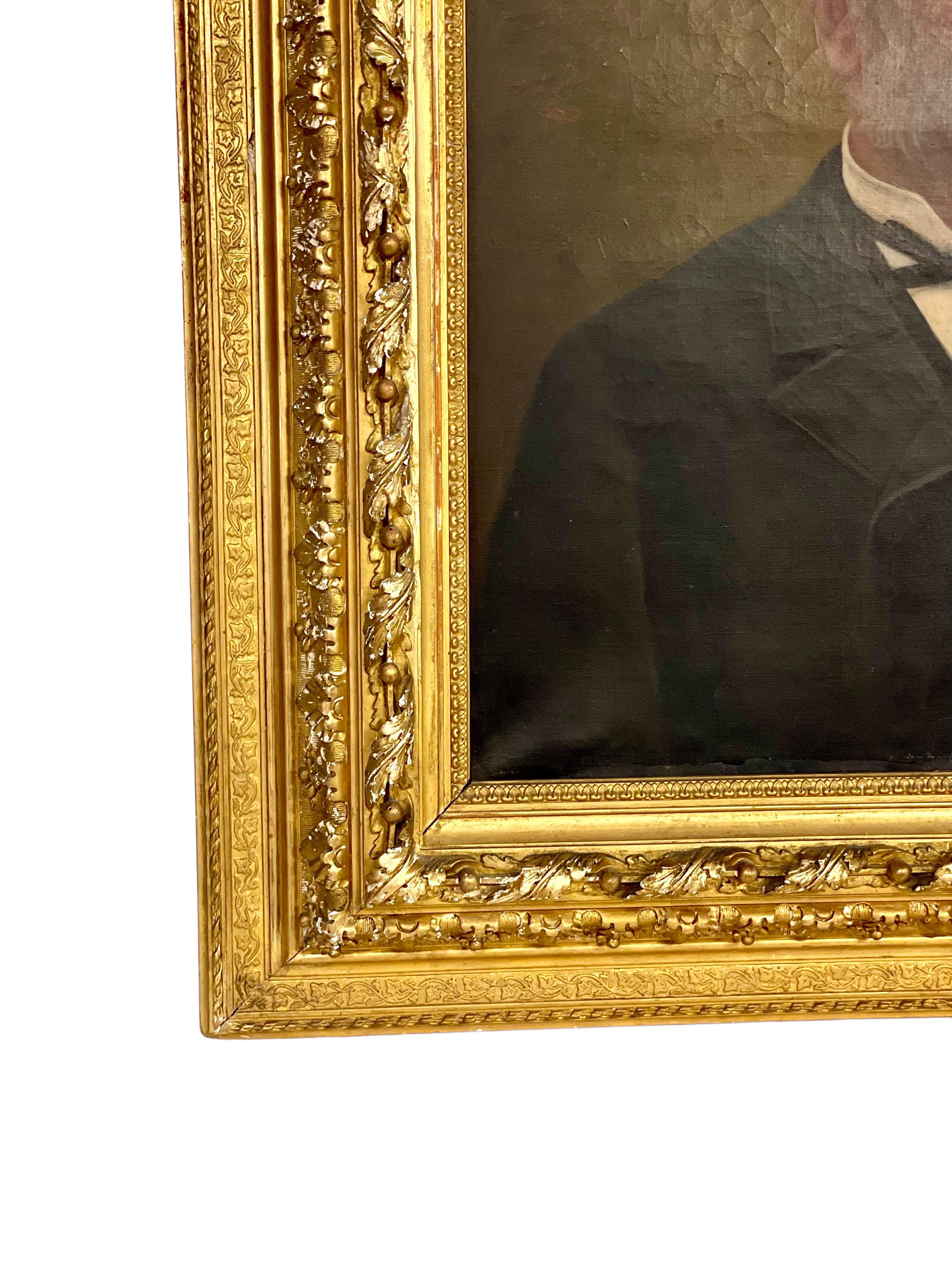 Français Grande huile sur toile 