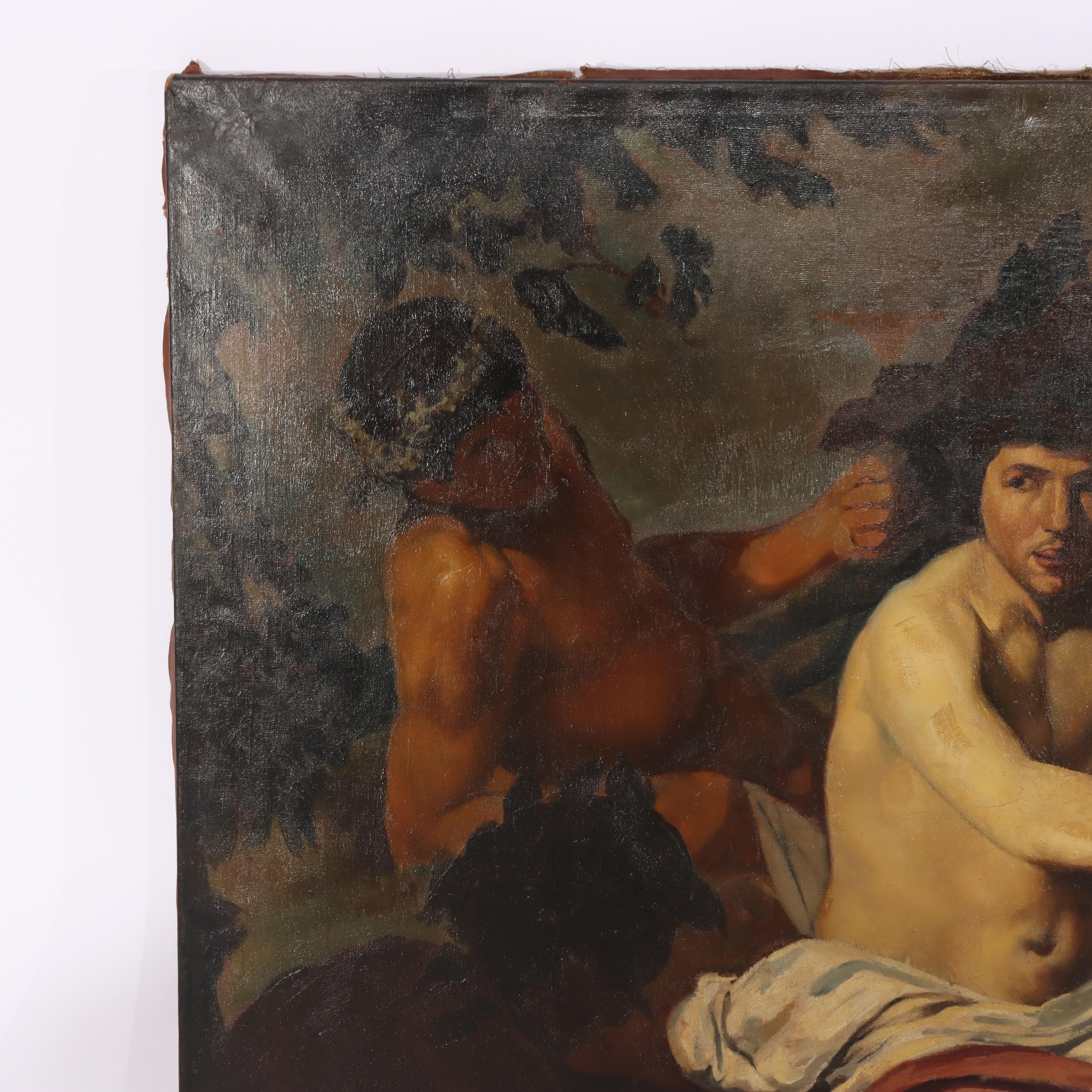 Huile sur toile Copie d'un vieux maître de Velazquez 