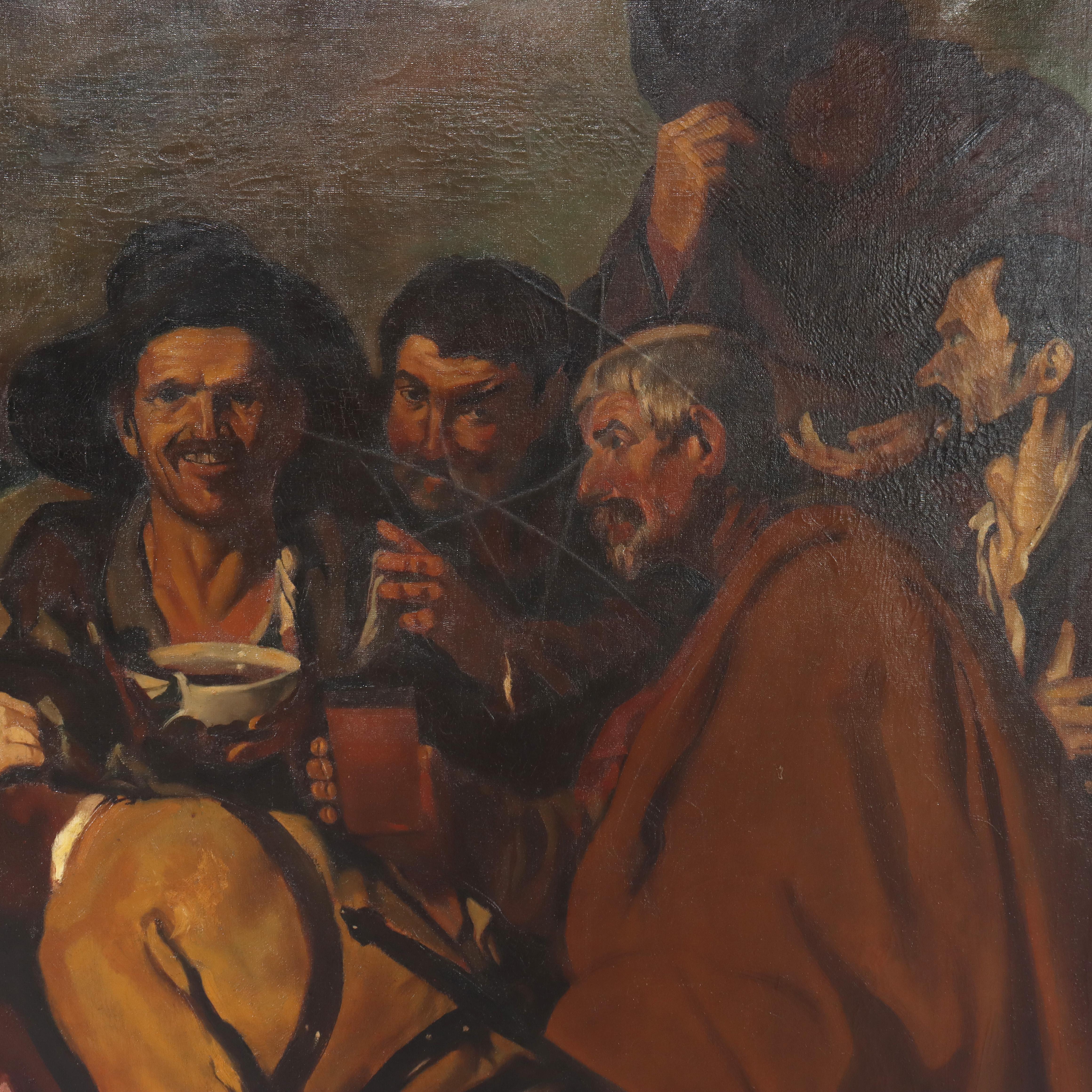 Huile sur toile Copie d'un vieux maître de Velazquez 