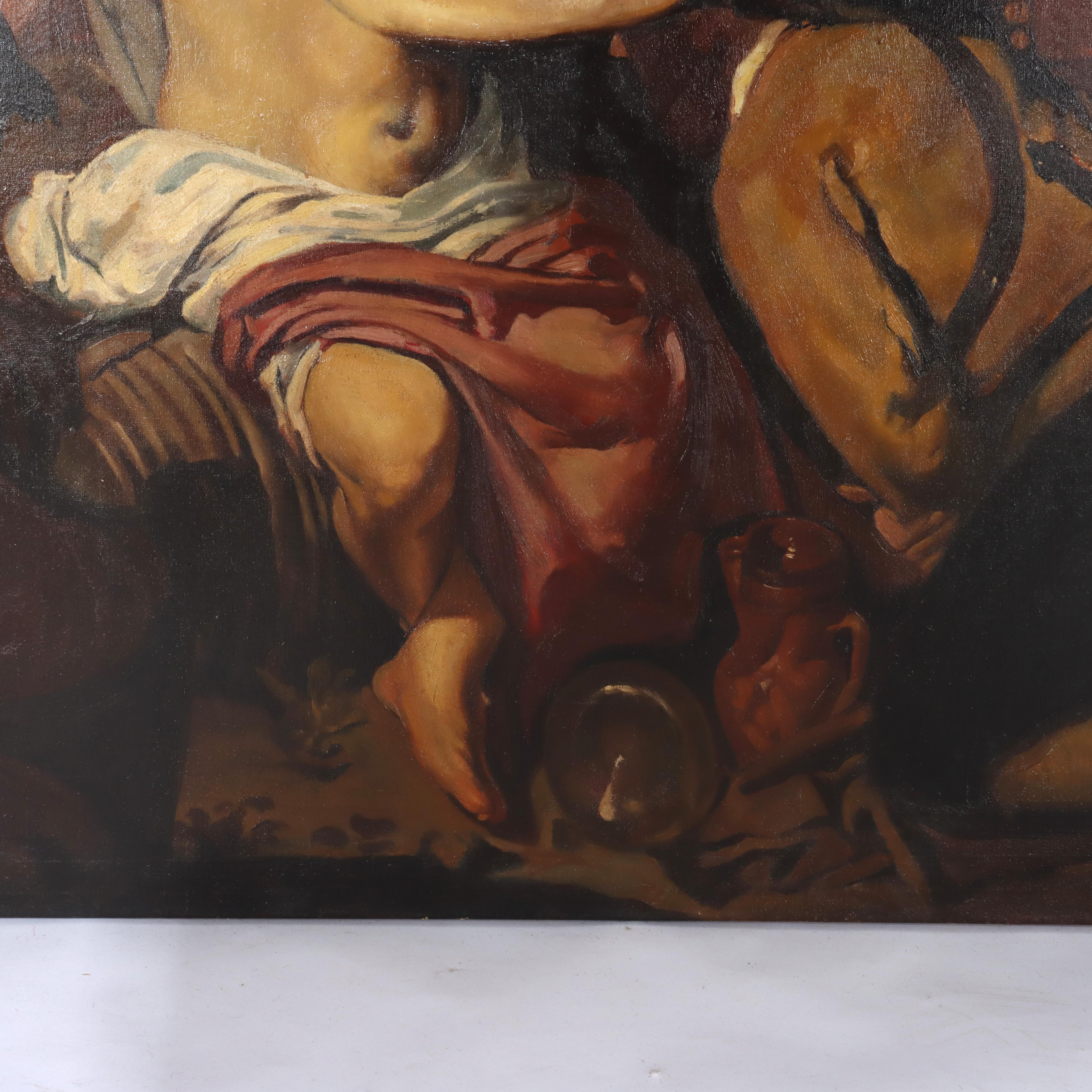 Huile sur toile Copie d'un vieux maître de Velazquez 