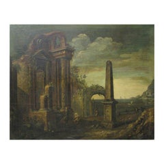Antique Oil on Canvas Painting, 18th Century