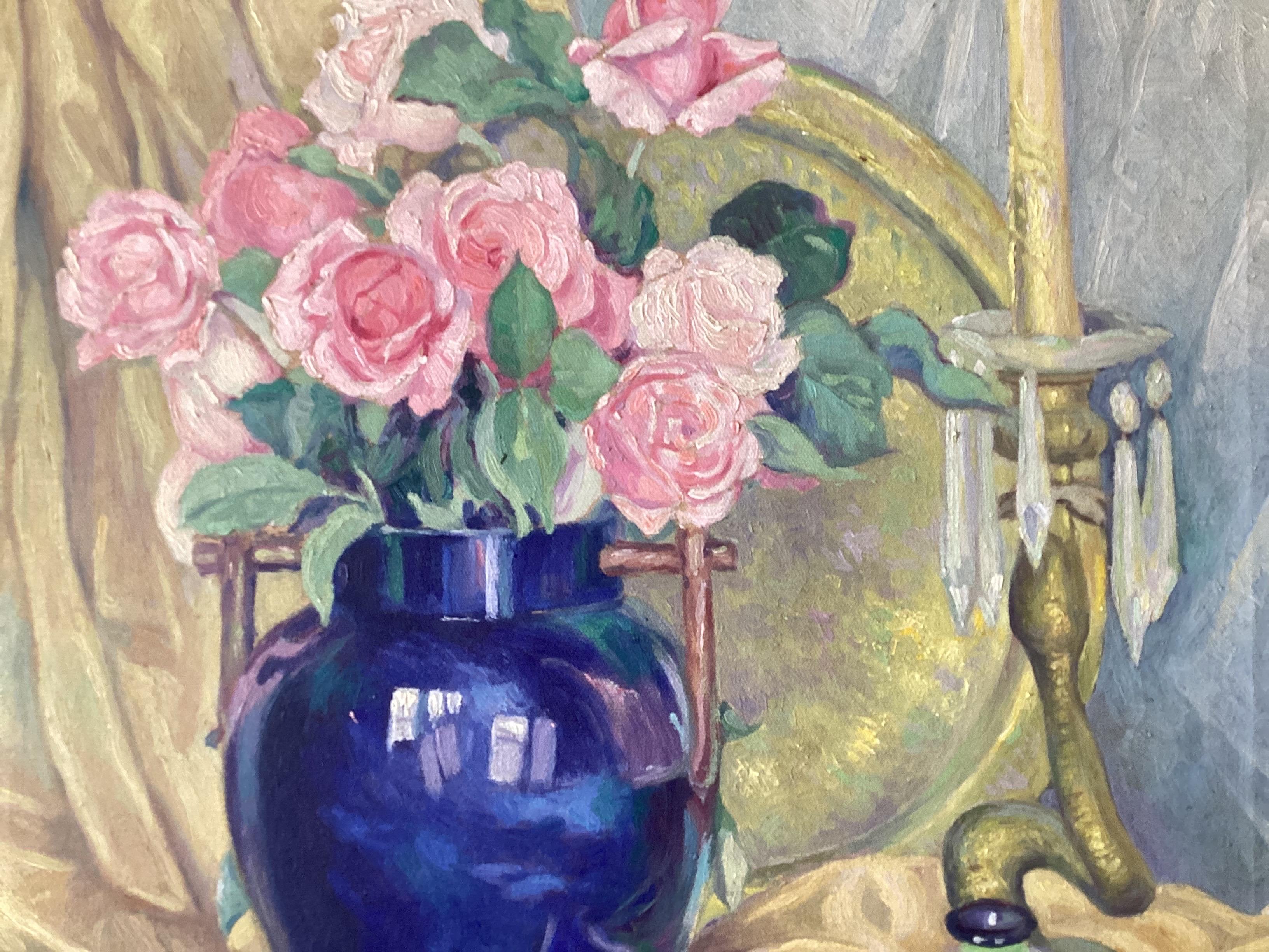 Óleo sobre lienzo de Albert Van Nesse Greene (1887-1971) 