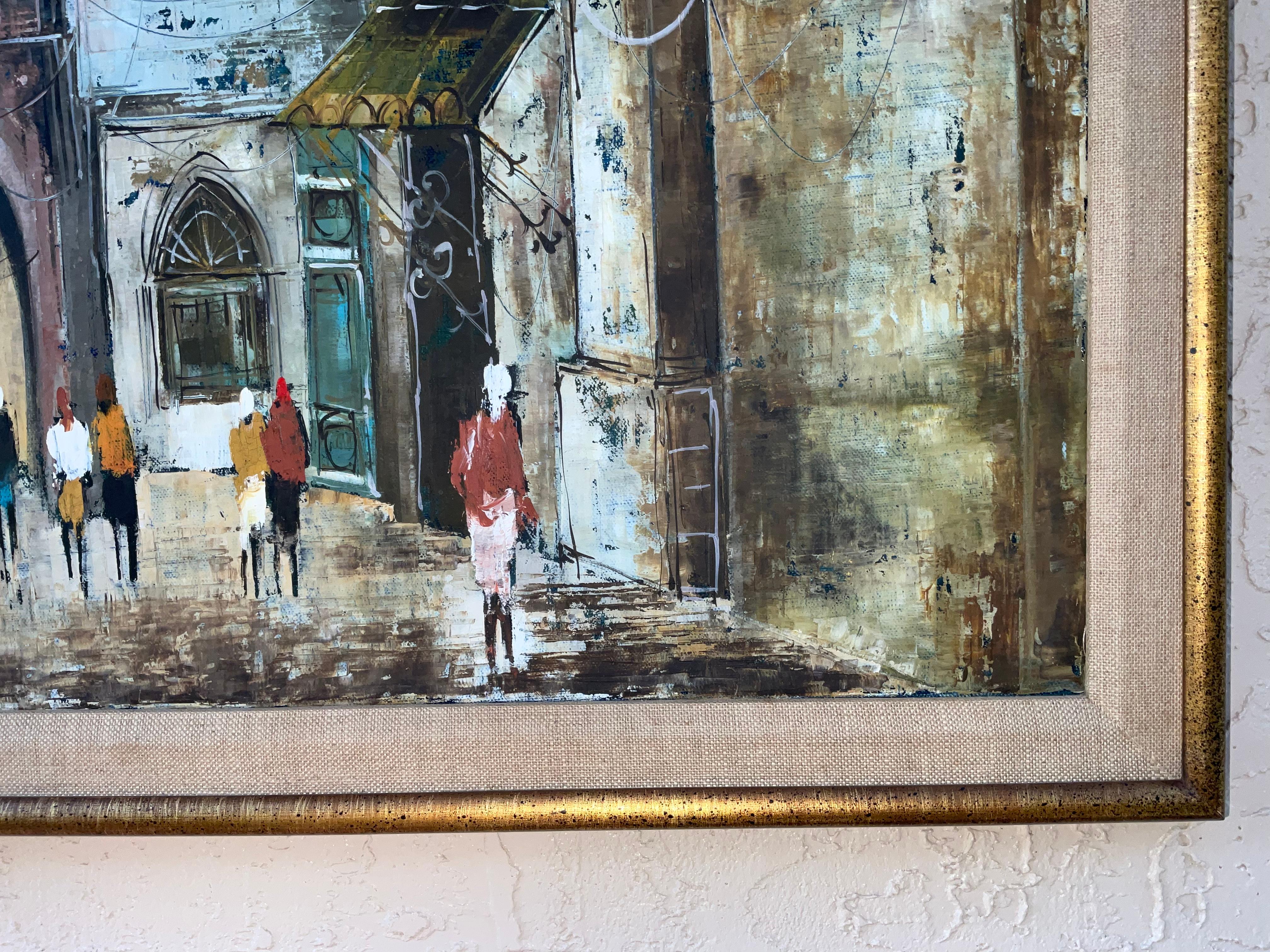 Israeli Oil on Canvas Painting by Ben Avram For Sale