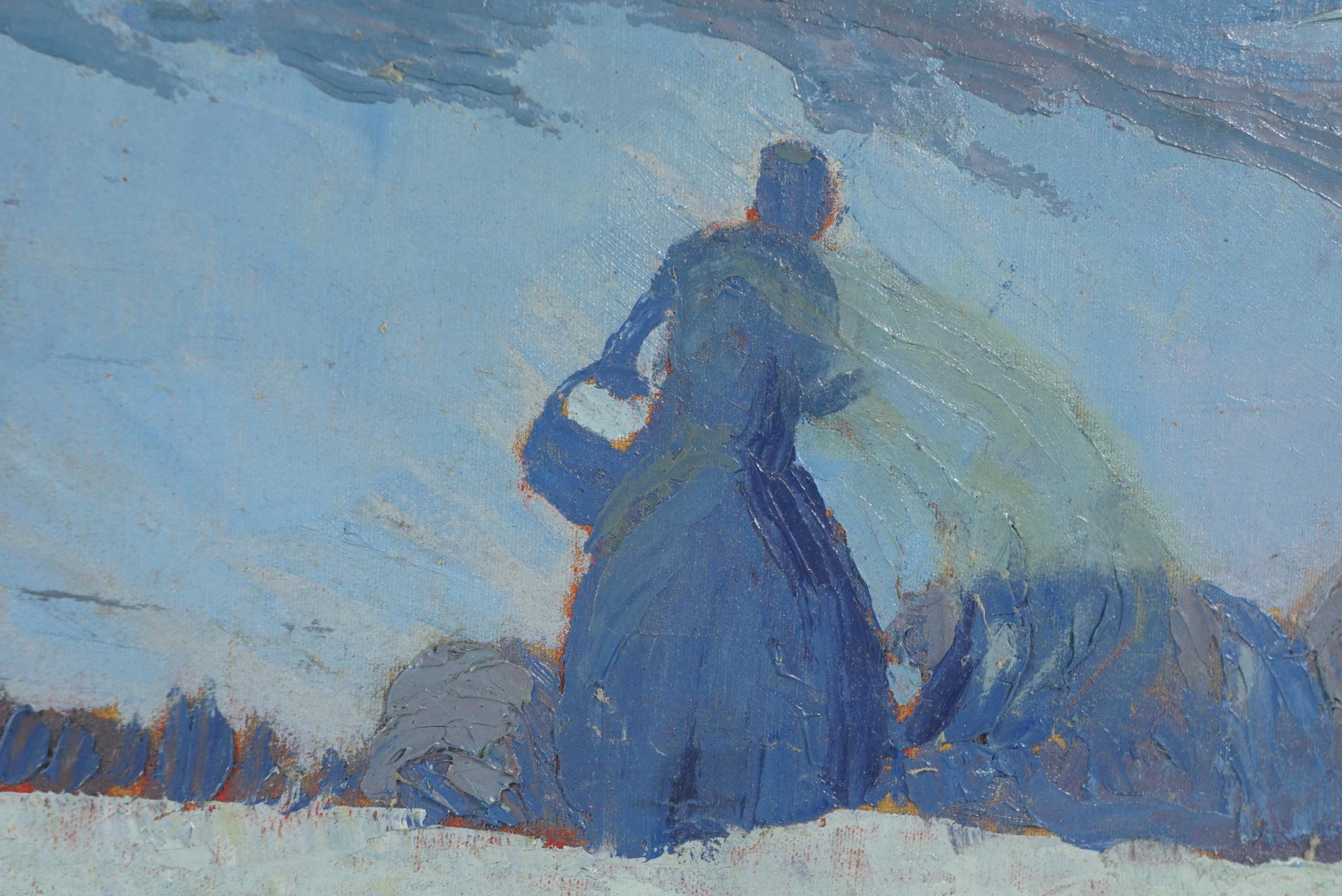 American Oil on Canvas Painting by Joseph Plavcan