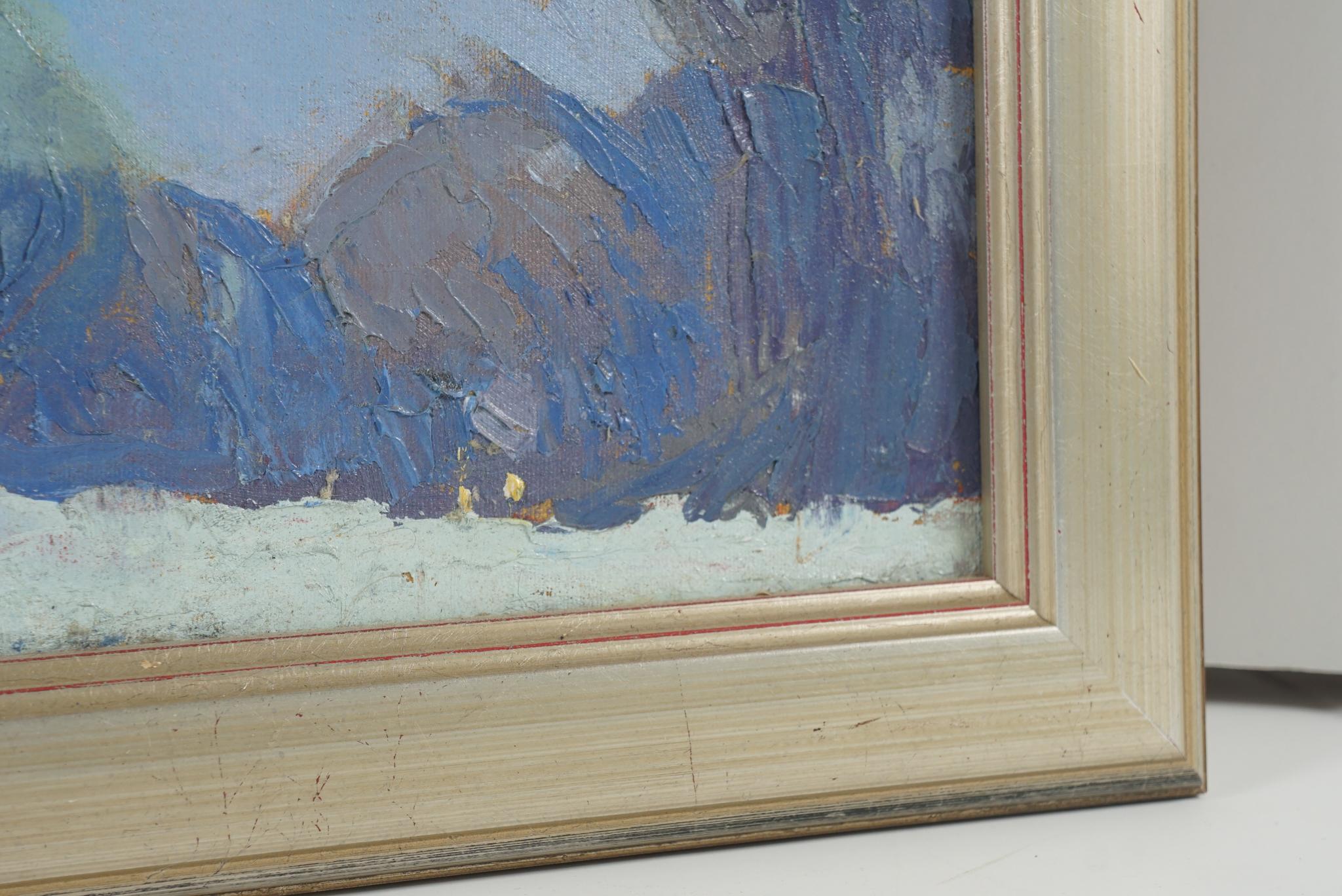 Oil on Canvas Painting by Joseph Plavcan In Good Condition In Hudson, NY