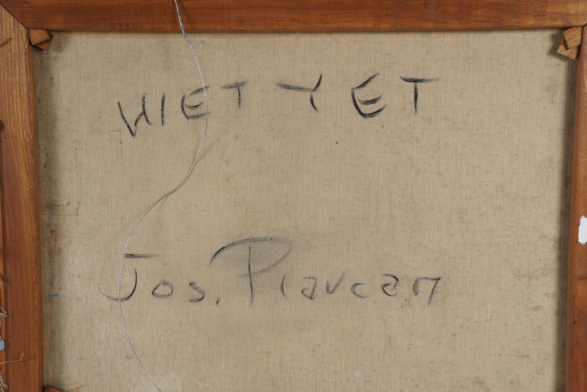 20th Century Oil on Canvas Painting by Joseph Plavcan