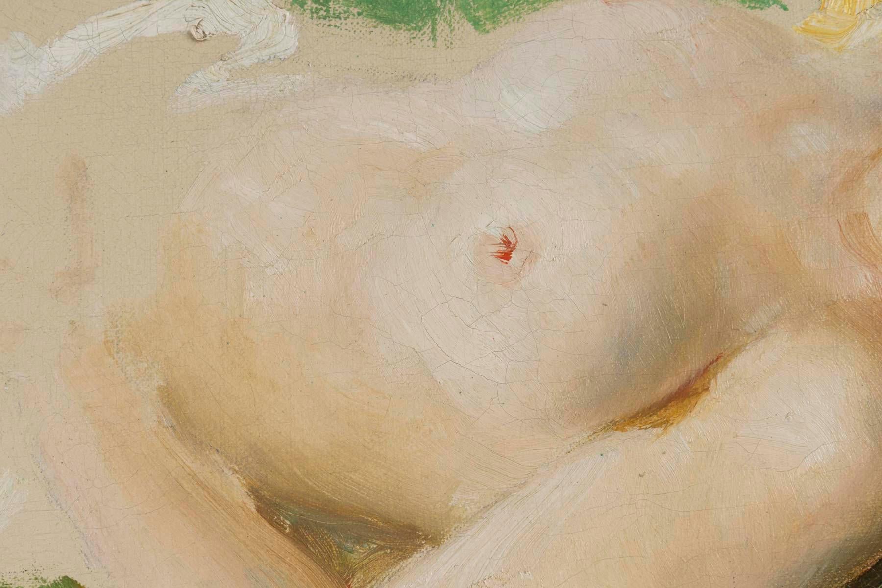 Öl auf Leinwand, Gemälde von Philippe Zacharie (1849-1915). (Französisch) im Angebot
