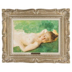 Antique Oil on Canvas, Painting by Philippe Zacharie (1849-1915).