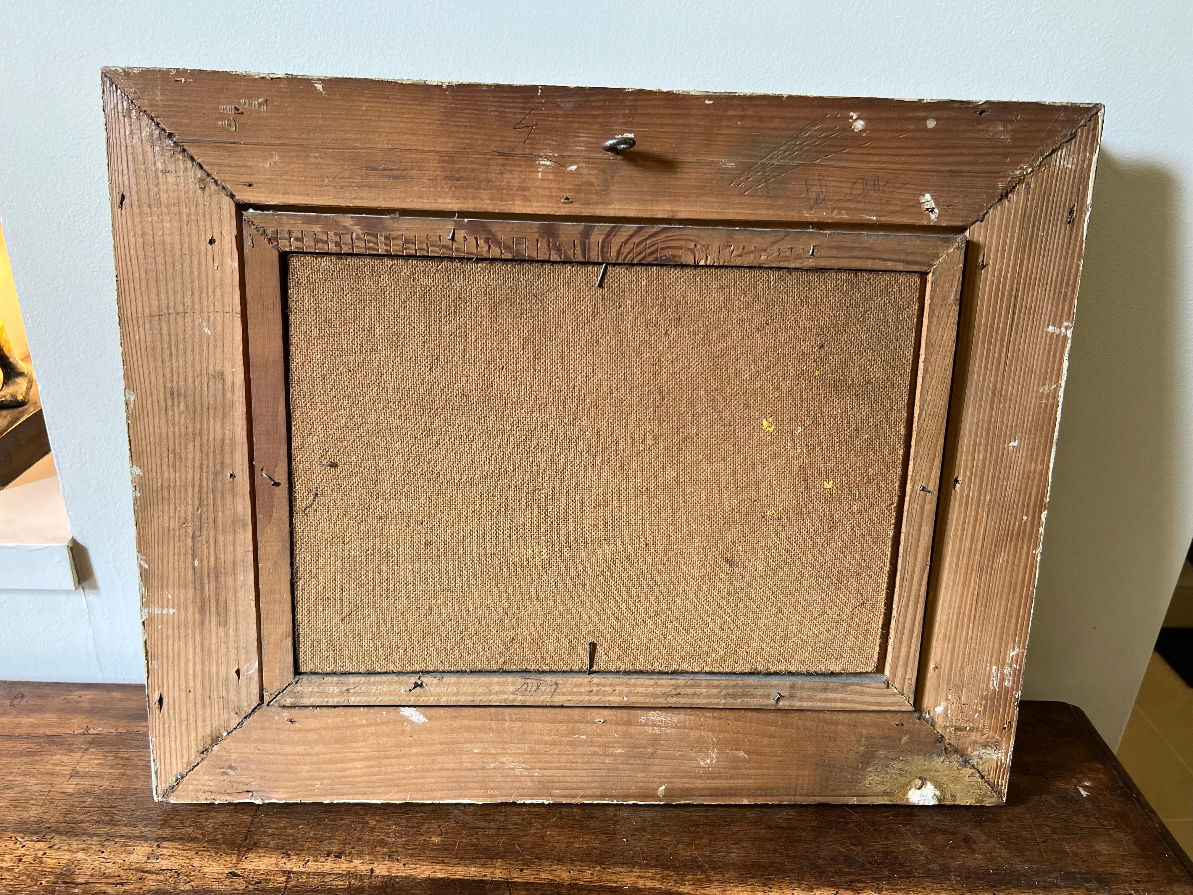 Huile sur toile représentant une vue de Paris dans le cadre de Montparnasse par Audry en vente 2