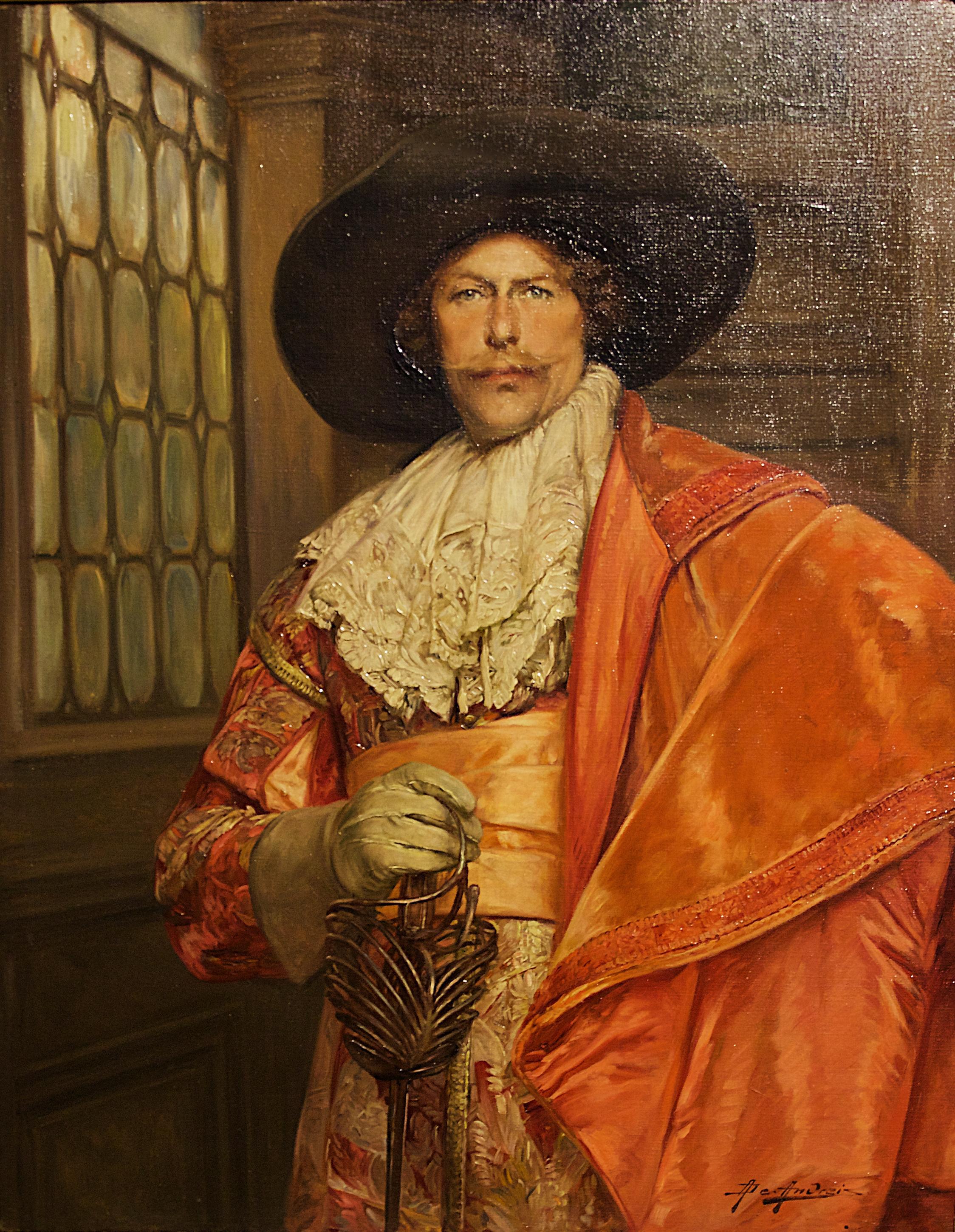 Alex de Andreis was a French painter of the late 19th and early 20th centuries. 

Andreis’ subjects were mostly genre pieces set in 17th and 18th century costumes similar to those of Stephen Lewin. His broad confident technique, which captures