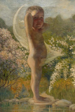 Allegorical Painting of a Child by Kate Frances Swope