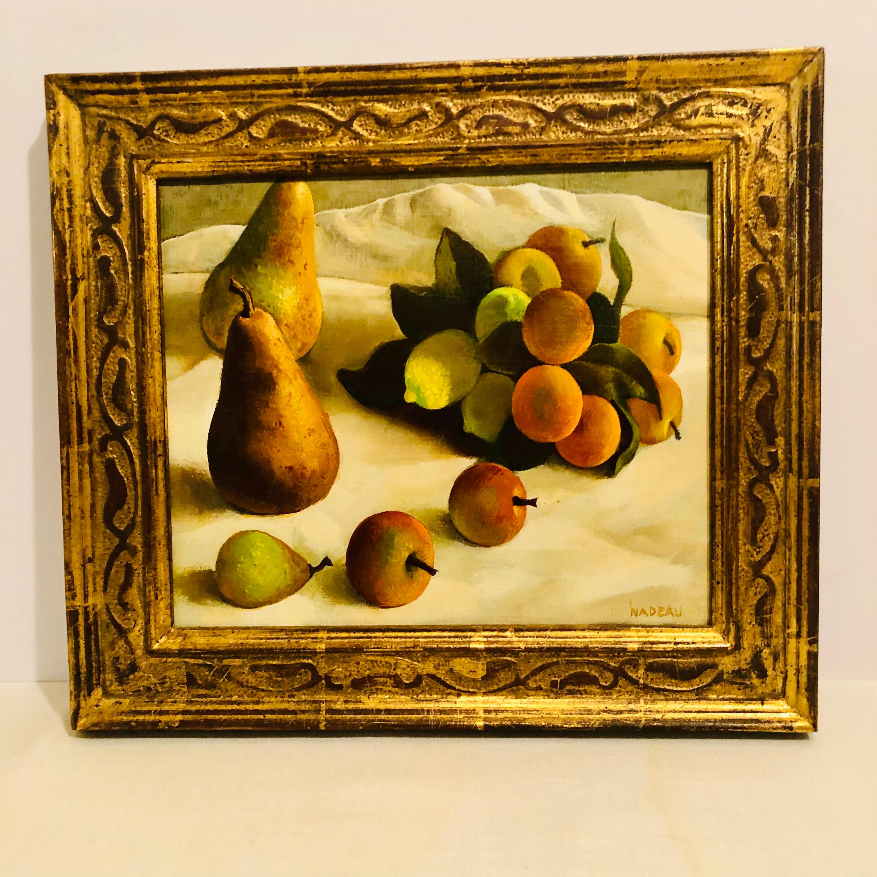 paintings of pears on canvas