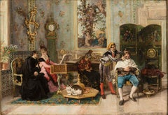Oil on Canvas painting of 'The Barber of Seville' by Luis Alvarez Catalá