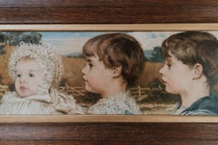 Öl auf Leinwand Gemälde von drei Kindern