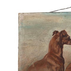 Oil on Canvas Painting of Whippets