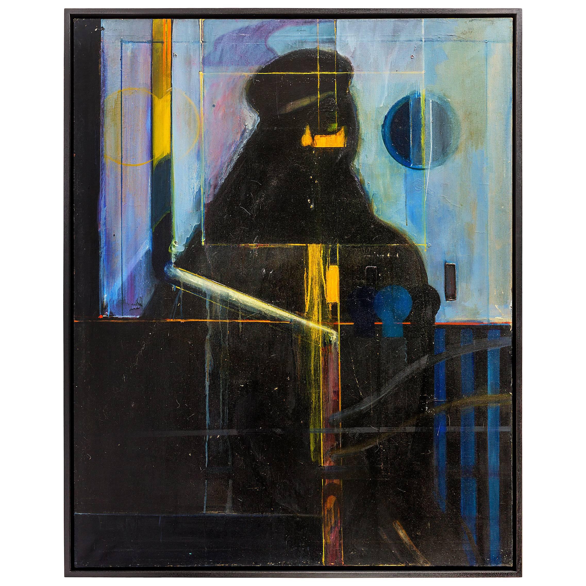 Öl auf Leinwand Gemälde „Untitled“ von Nick de Angelis, USA 2000er Jahre