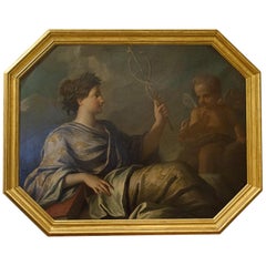 Antique Oil on Canvas, ‘Peace’, Unsigned, England, circa 1825