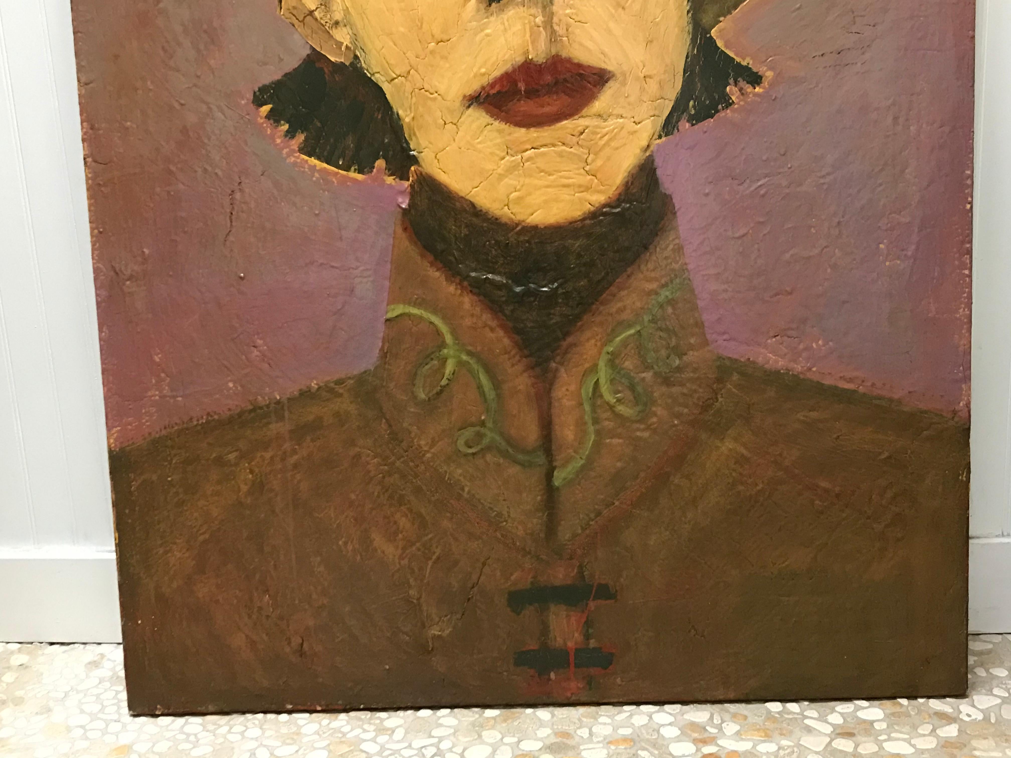 American Oil on Canvas Portrait by Barbara Dodge
