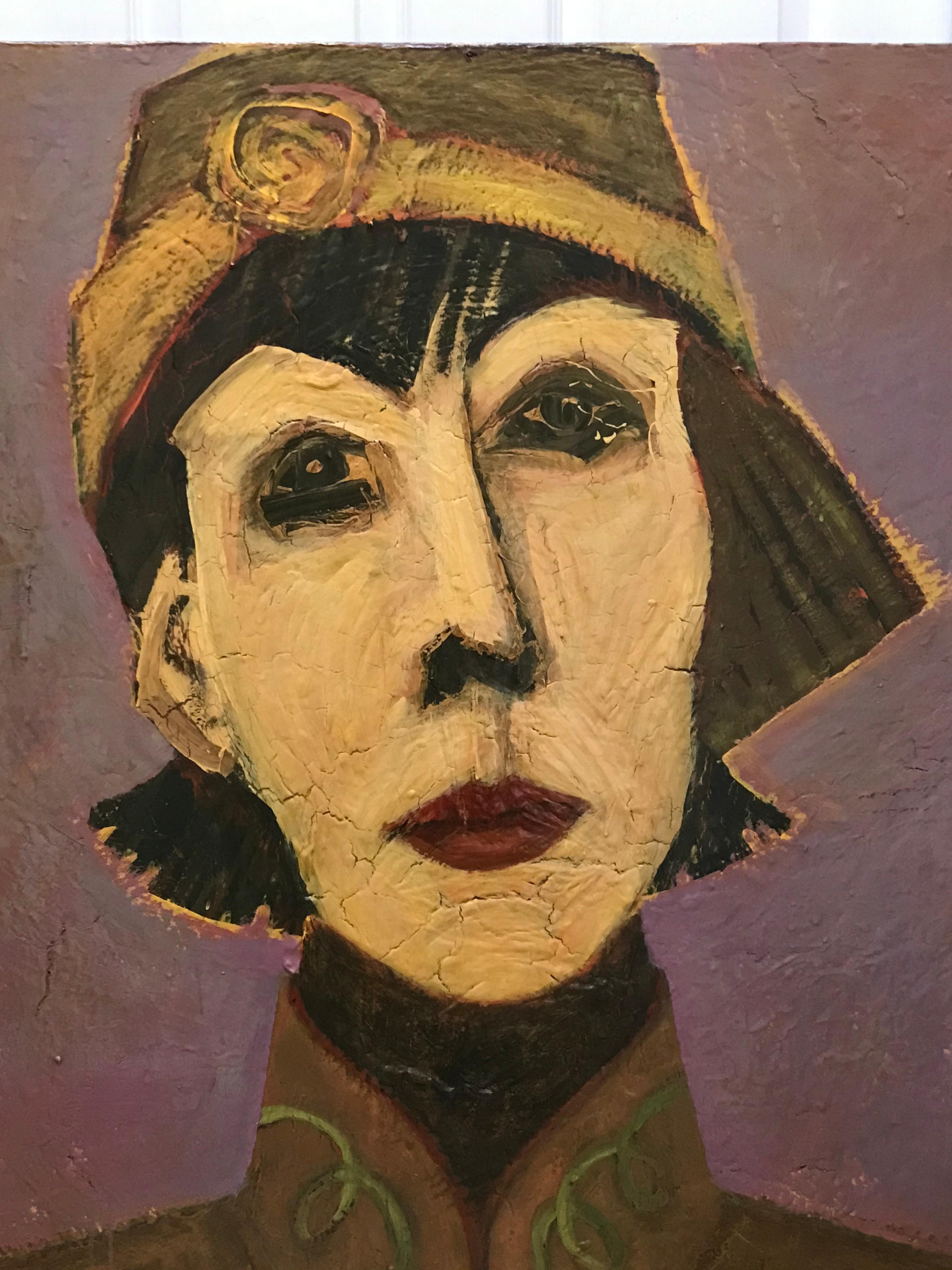 20th Century Oil on Canvas Portrait by Barbara Dodge