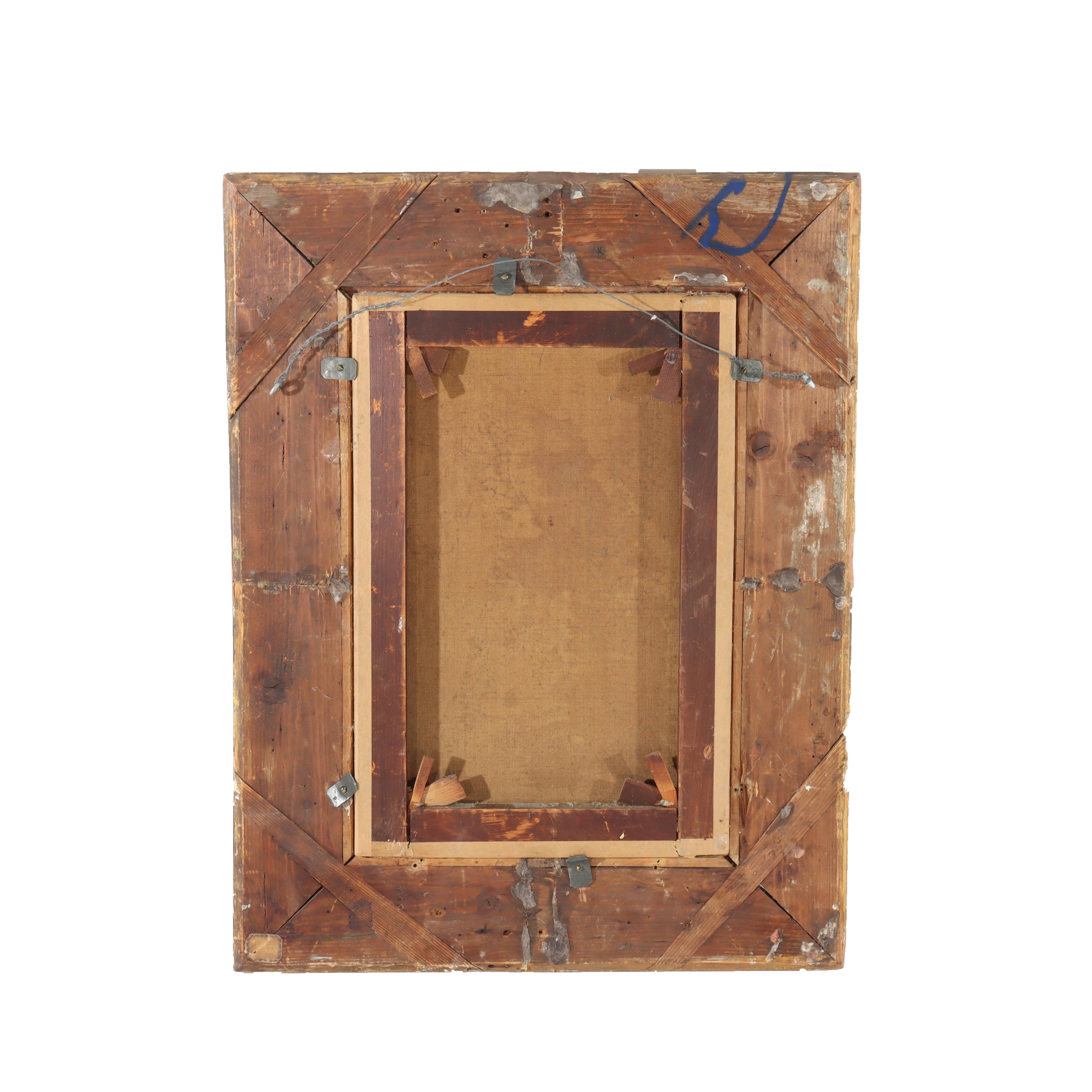 Öl auf Leinwand Porträt eines Mädchens von Grant in Newcomb Macklin attr Rahmen um 1890 im Angebot 3