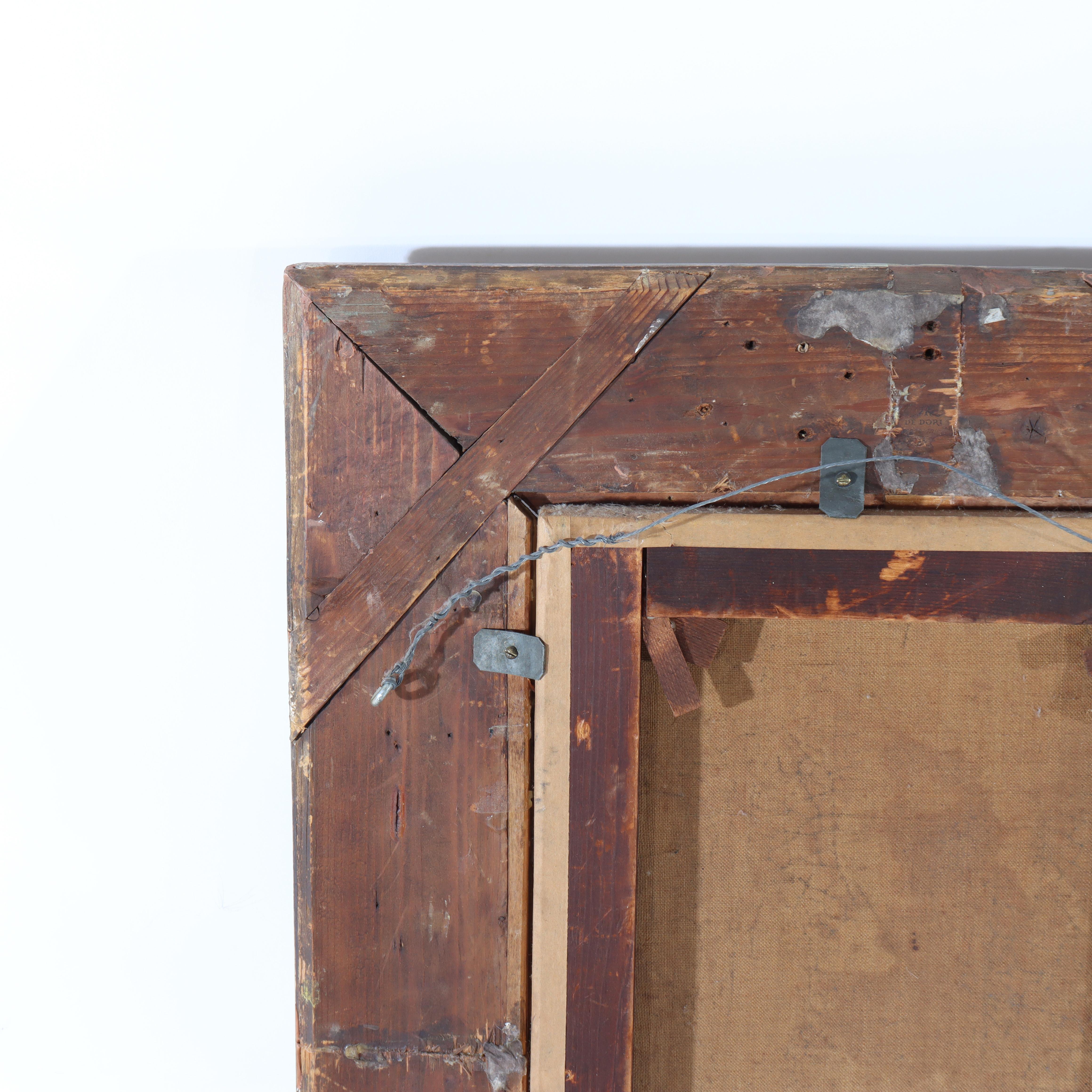 Öl auf Leinwand Porträt eines Mädchens von Grant in Newcomb Macklin attr Rahmen um 1890 im Angebot 4