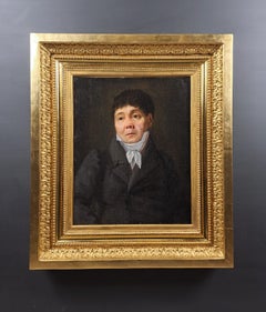 Oil On Canvas - Portrait Of A Man - Restauration Period