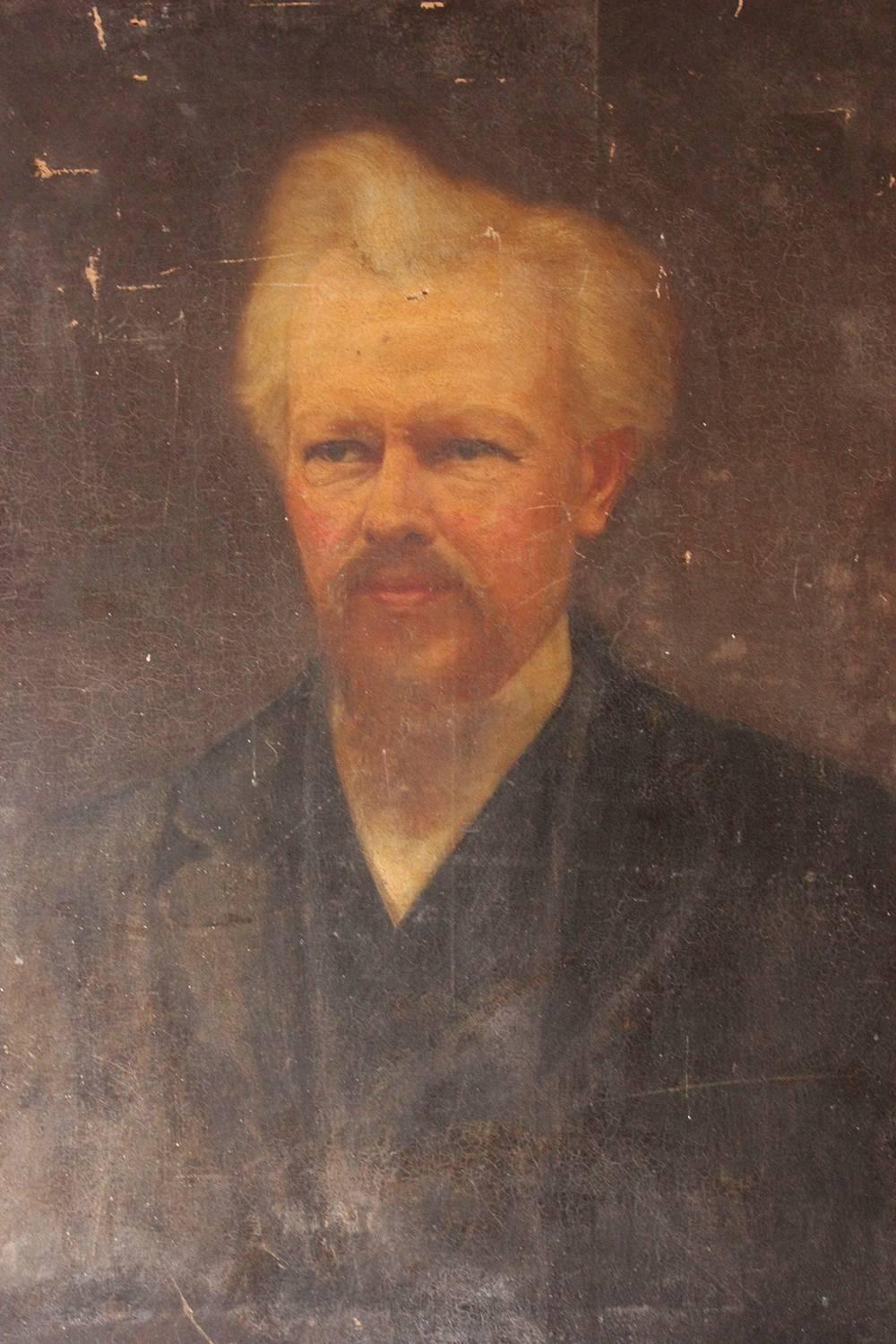Oil on Canvas Portrait of the Minister Thomas Child, circa 1870 8
