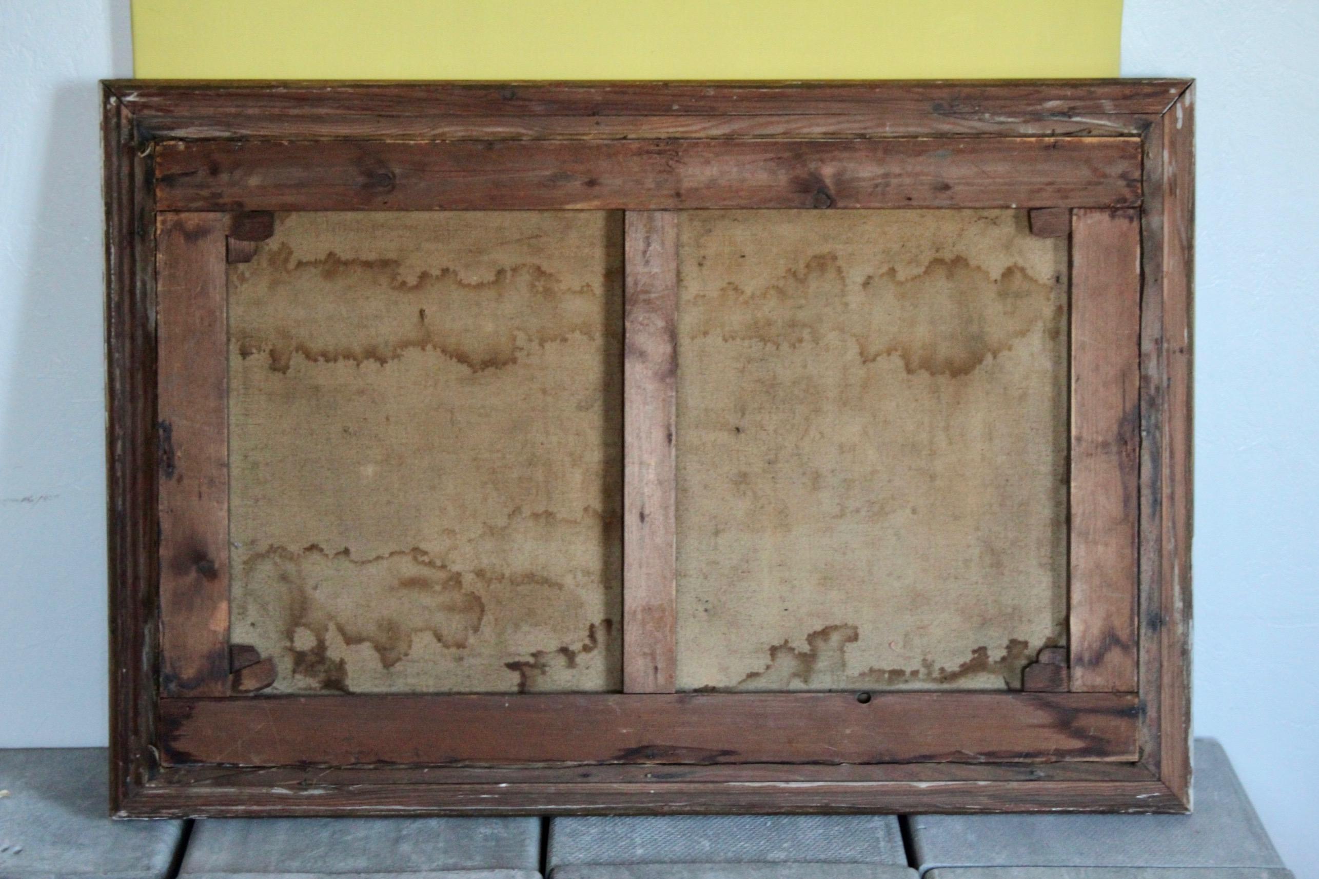Öl auf Leinwand mit der Darstellung einer Ziegenherde und eines Hirten in den Alpen im Angebot 6