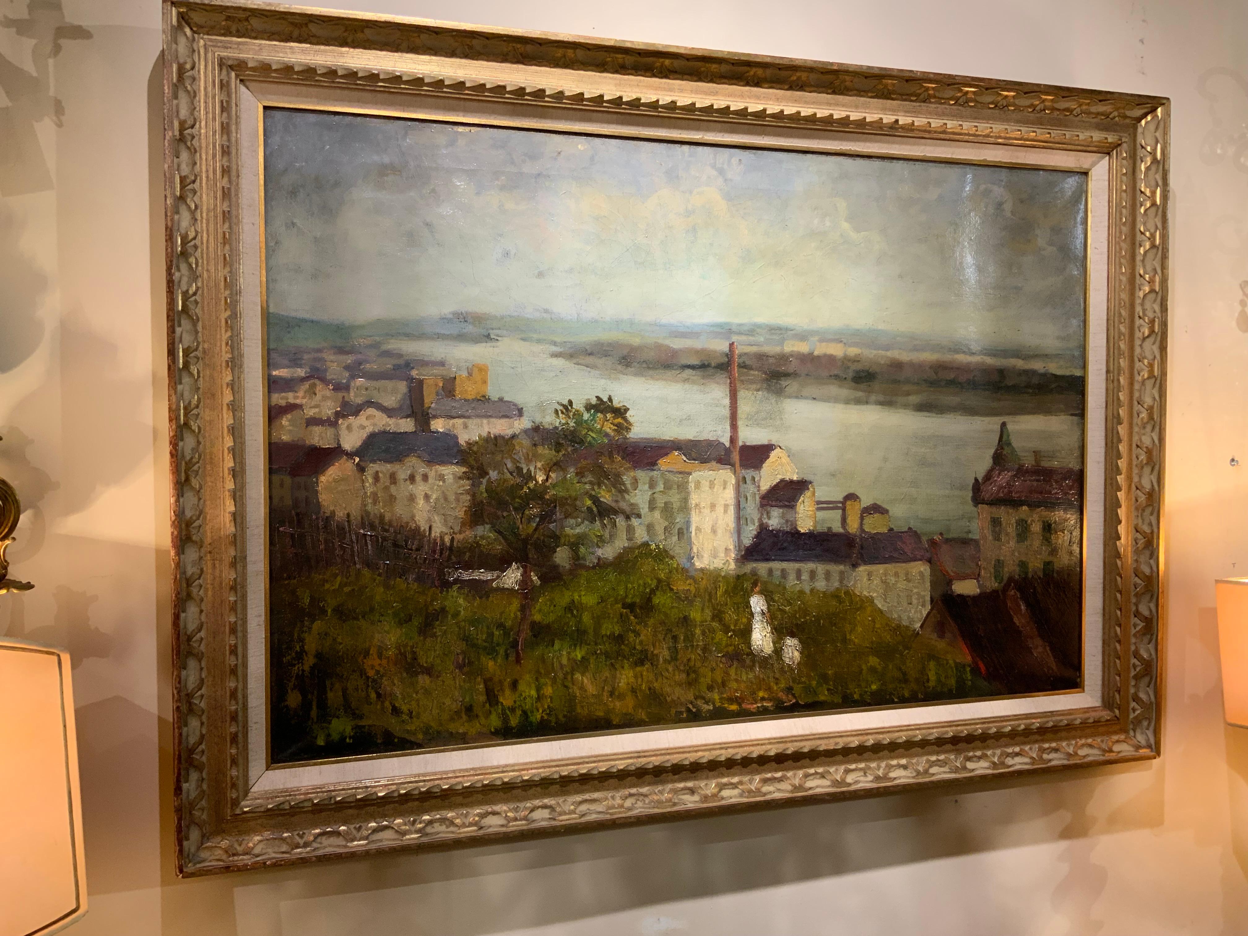 riverside oil large wall art