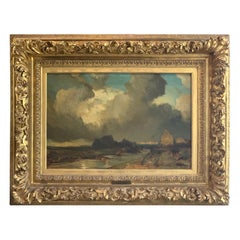 Oil on Canvas Seascape by Eugene Isabey
