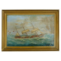Oil on Canvas Ship Painting