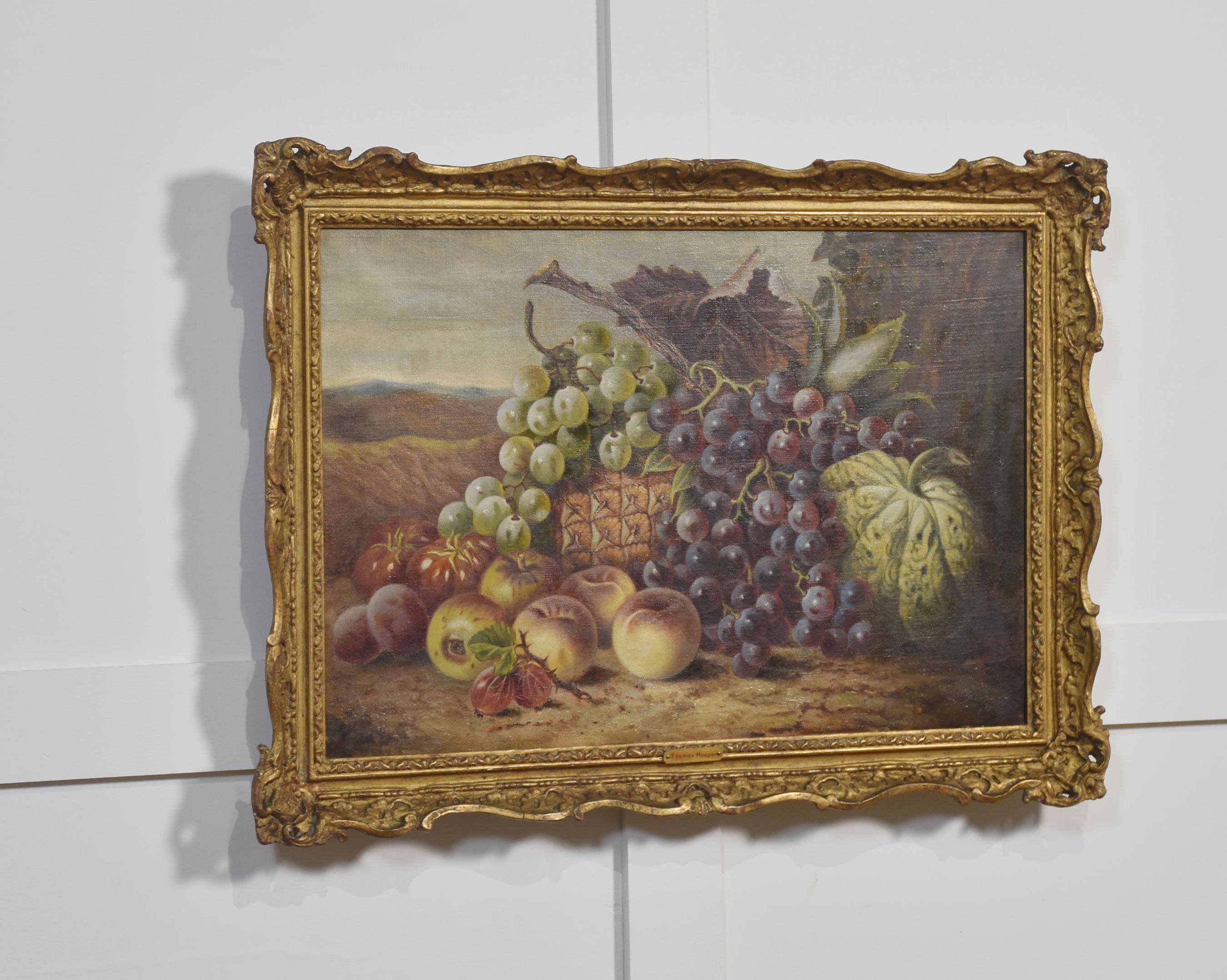 Óleo sobre lienzo firmado Thomas Hooper Pintura en venta