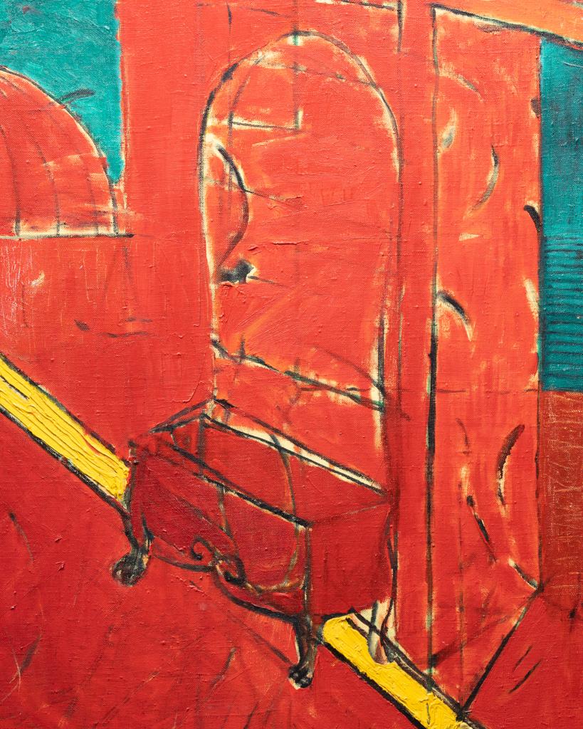 Óleo sobre lienzo firmado, titulado, fechado 1990 inspirado en 