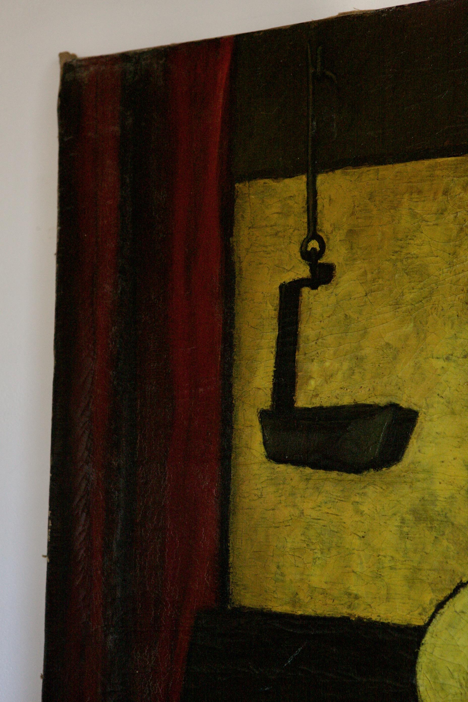 Mid-20th Century Oil on Canvas, Still Life by Jorge Soteras (1917 1990)