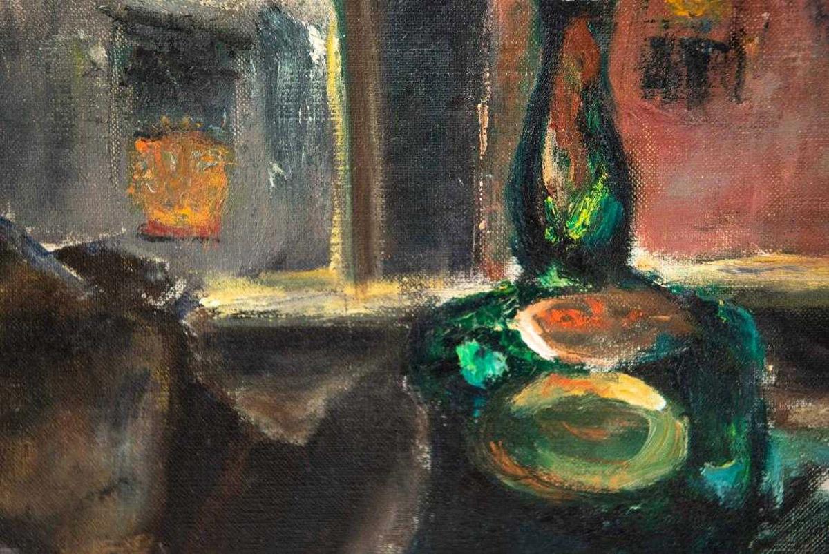20ième siècle Oil-on-Canvas Still Life Painting by Pauline Silver en vente