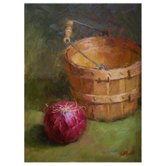 Oil on Canvas Still Life "Red Onion" by Sue Foell