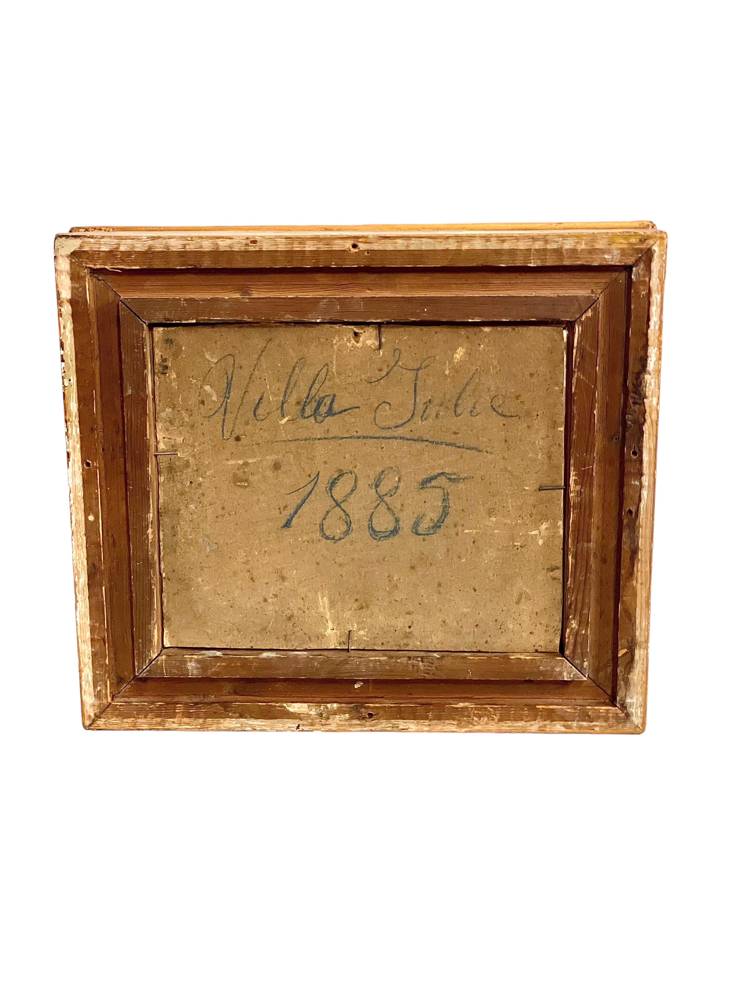 Olio su tela del 1880 di Victor Costes In condizioni buone in vendita a LA CIOTAT, FR