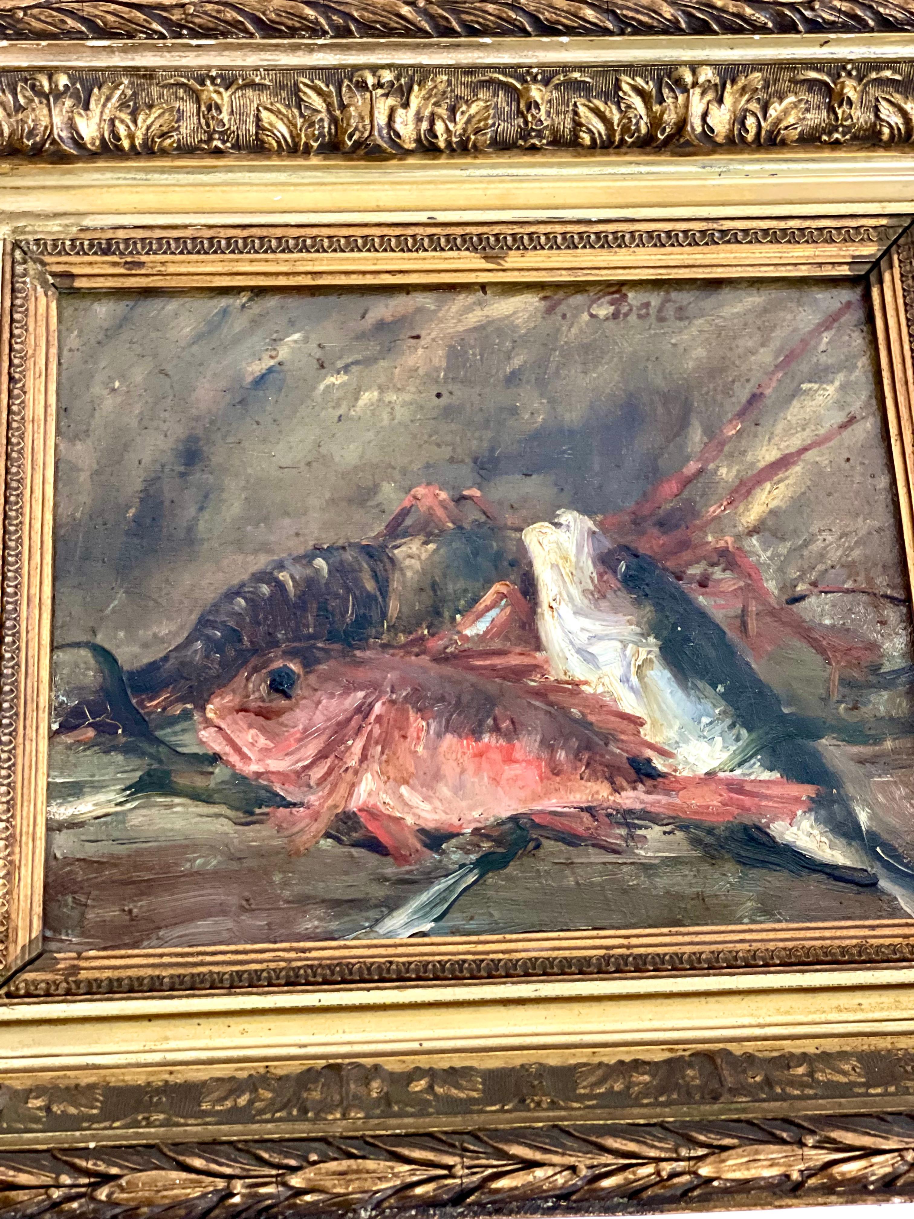 1880s Oil on Canvas by Victor Costes For Sale 2