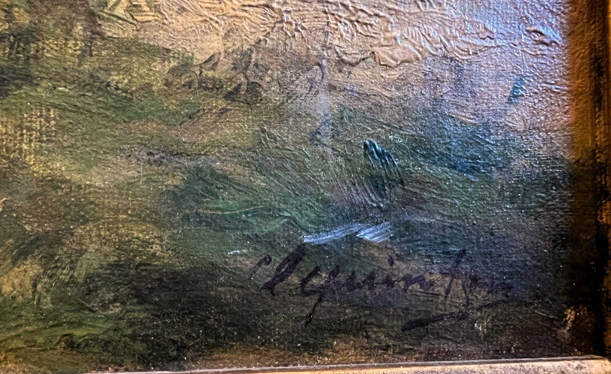 Edwardian Oil on Canvas 