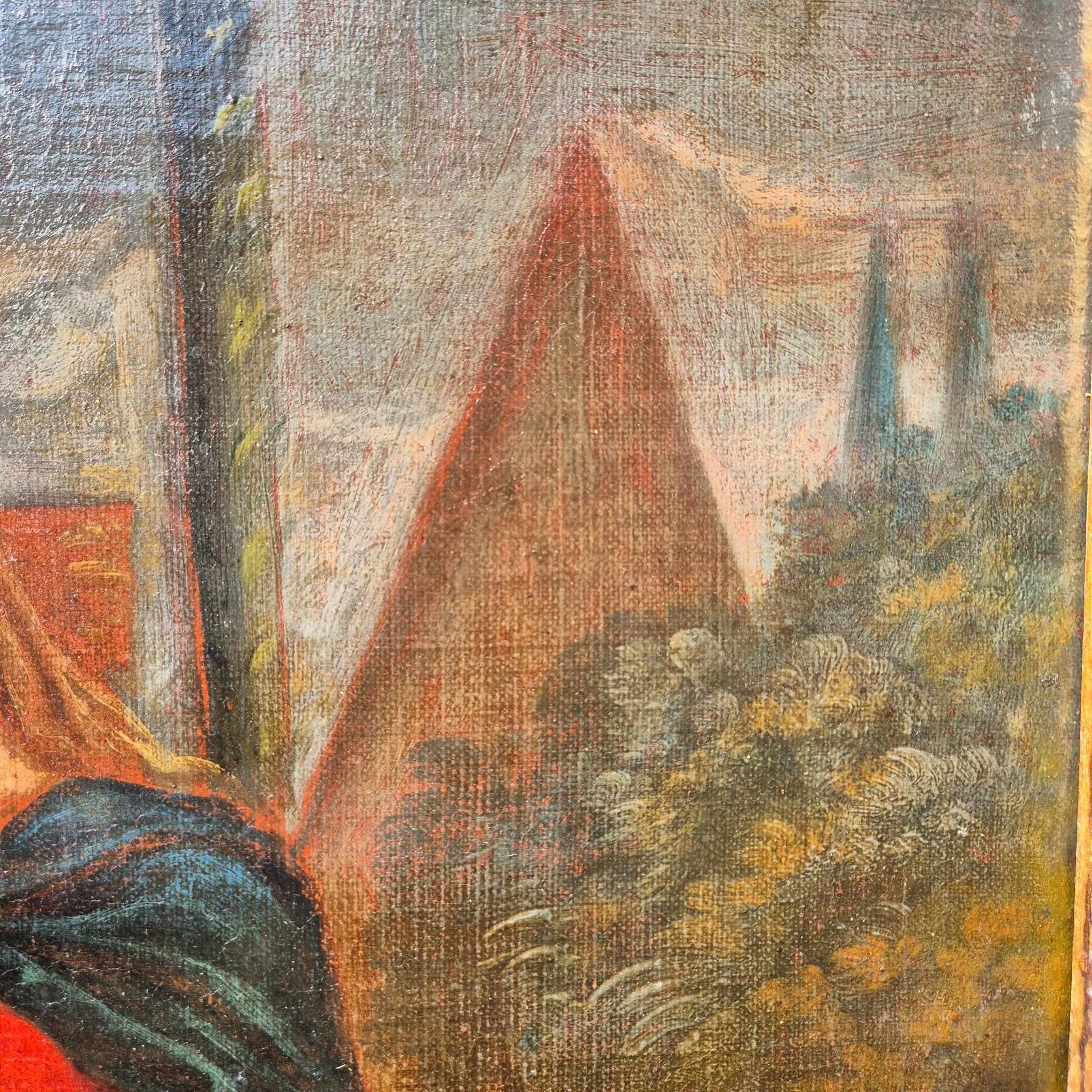 Oil on Canvas — The Return from Egypt - France, 17th Century im Angebot 6