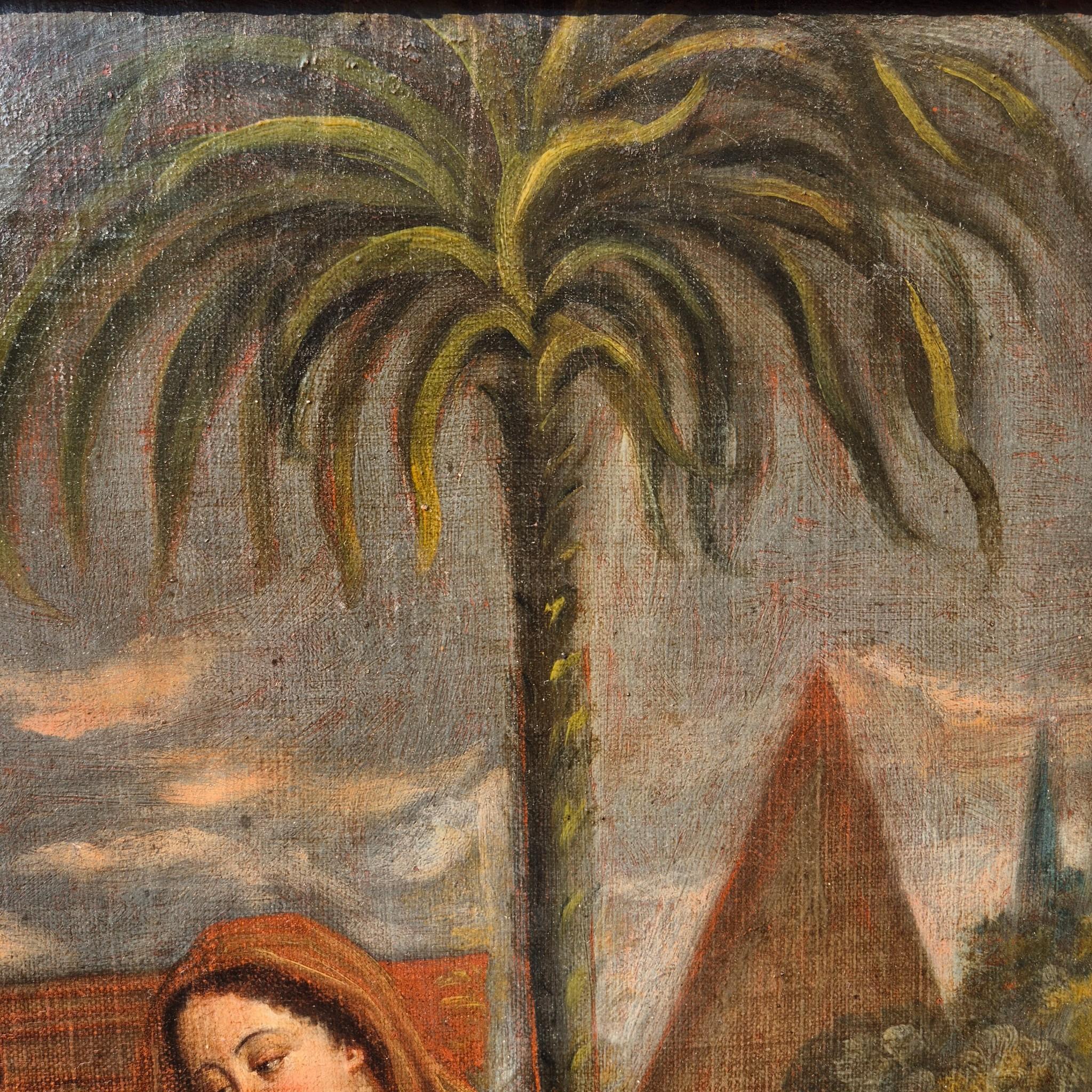 Oil on Canvas — The Return from Egypt - France, 17th Century im Angebot 7